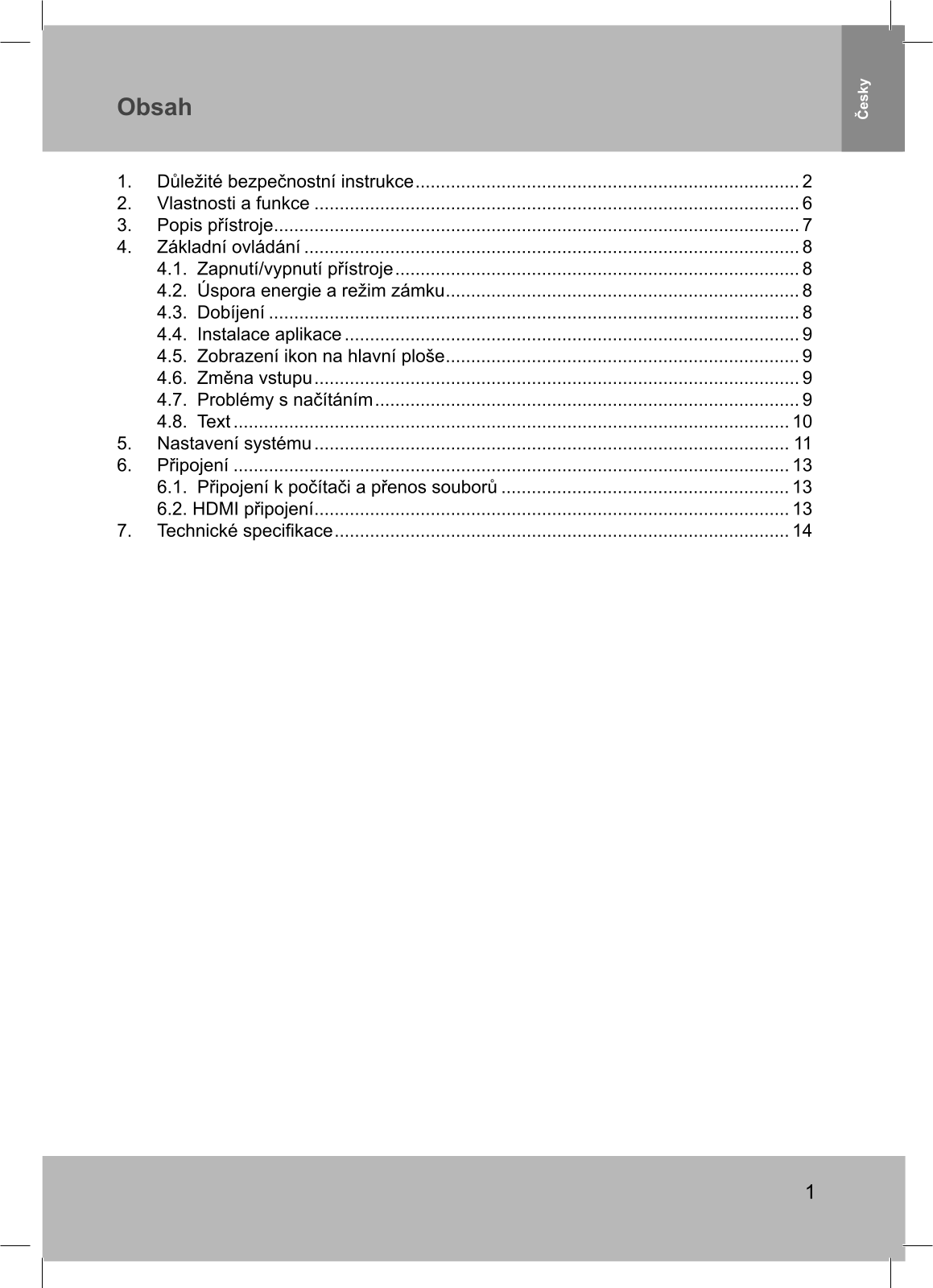 Sencor Element 8D101 User Manual