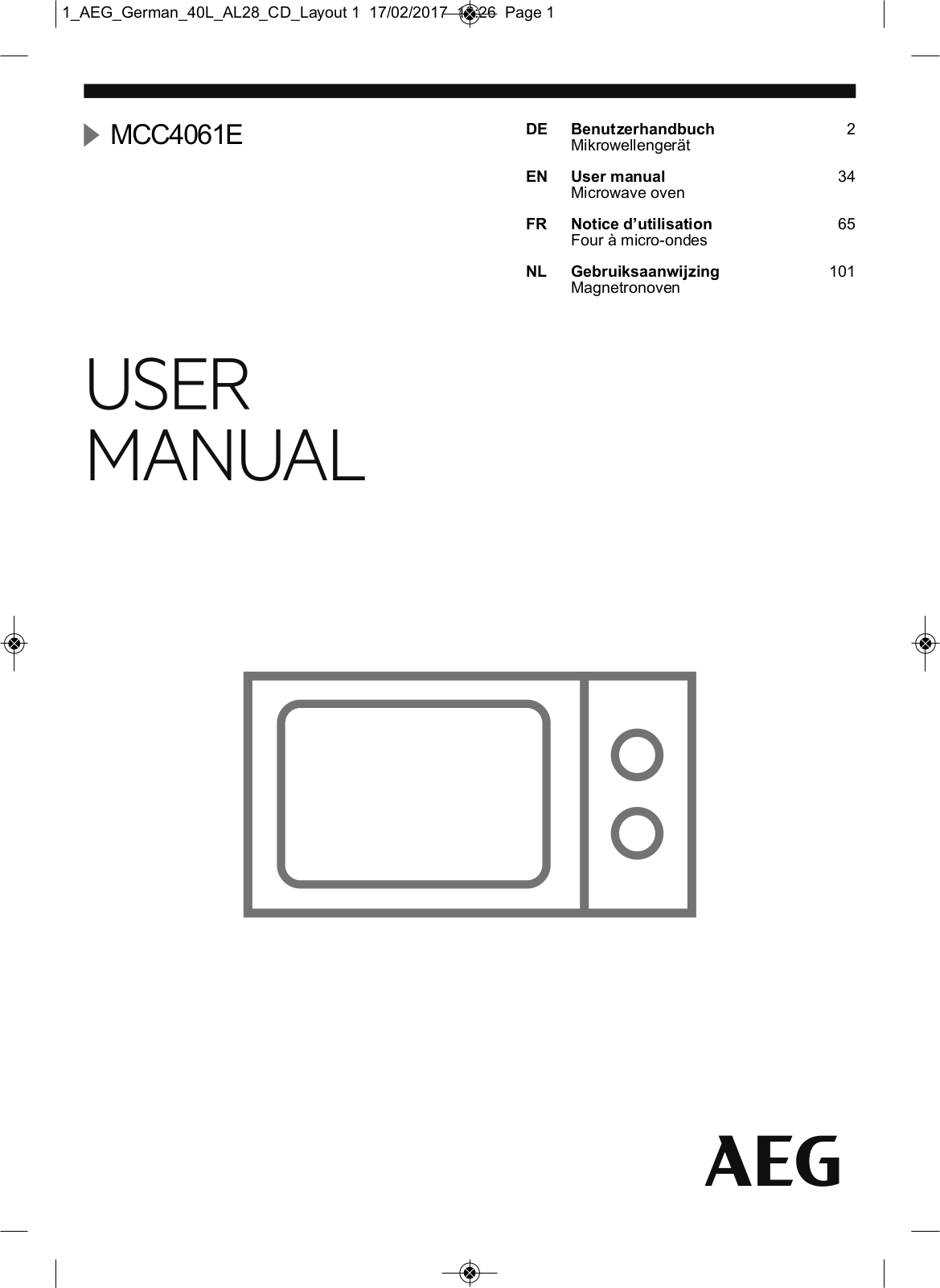 Aeg MCC4061E User Manual