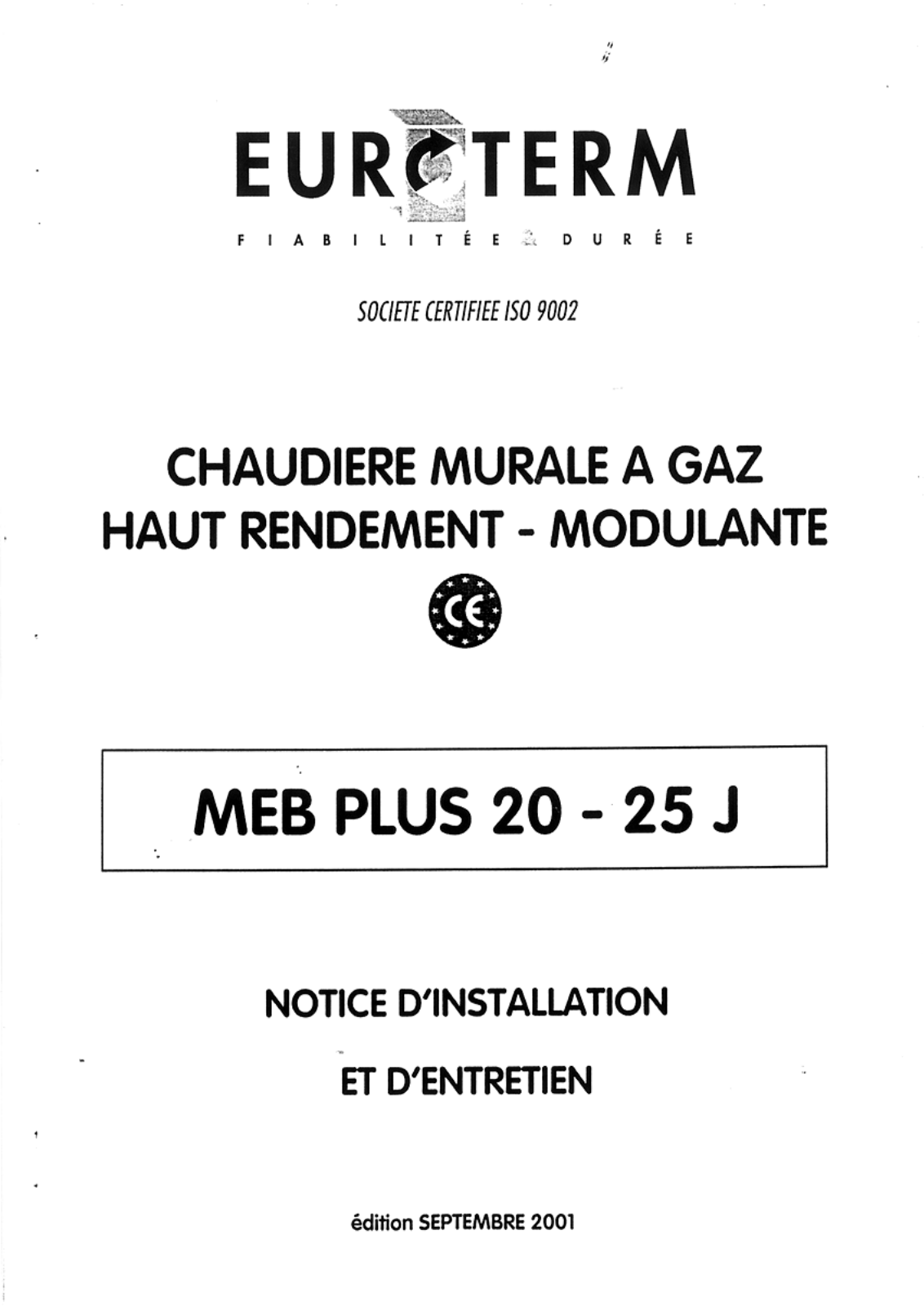 EUROTERM MEB PLUS 20 J User Manual