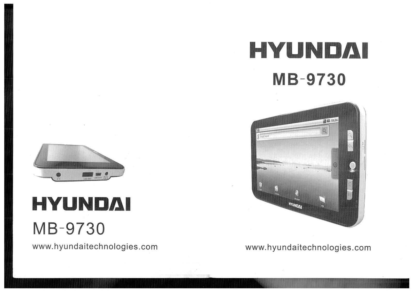 Hyundai HYU TAB 9730 User guide