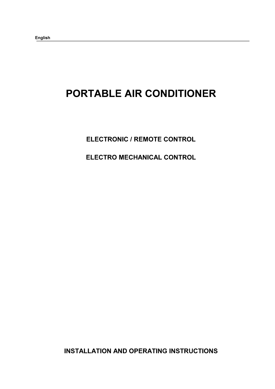 AEG-Electrolux EPE801 User Manual