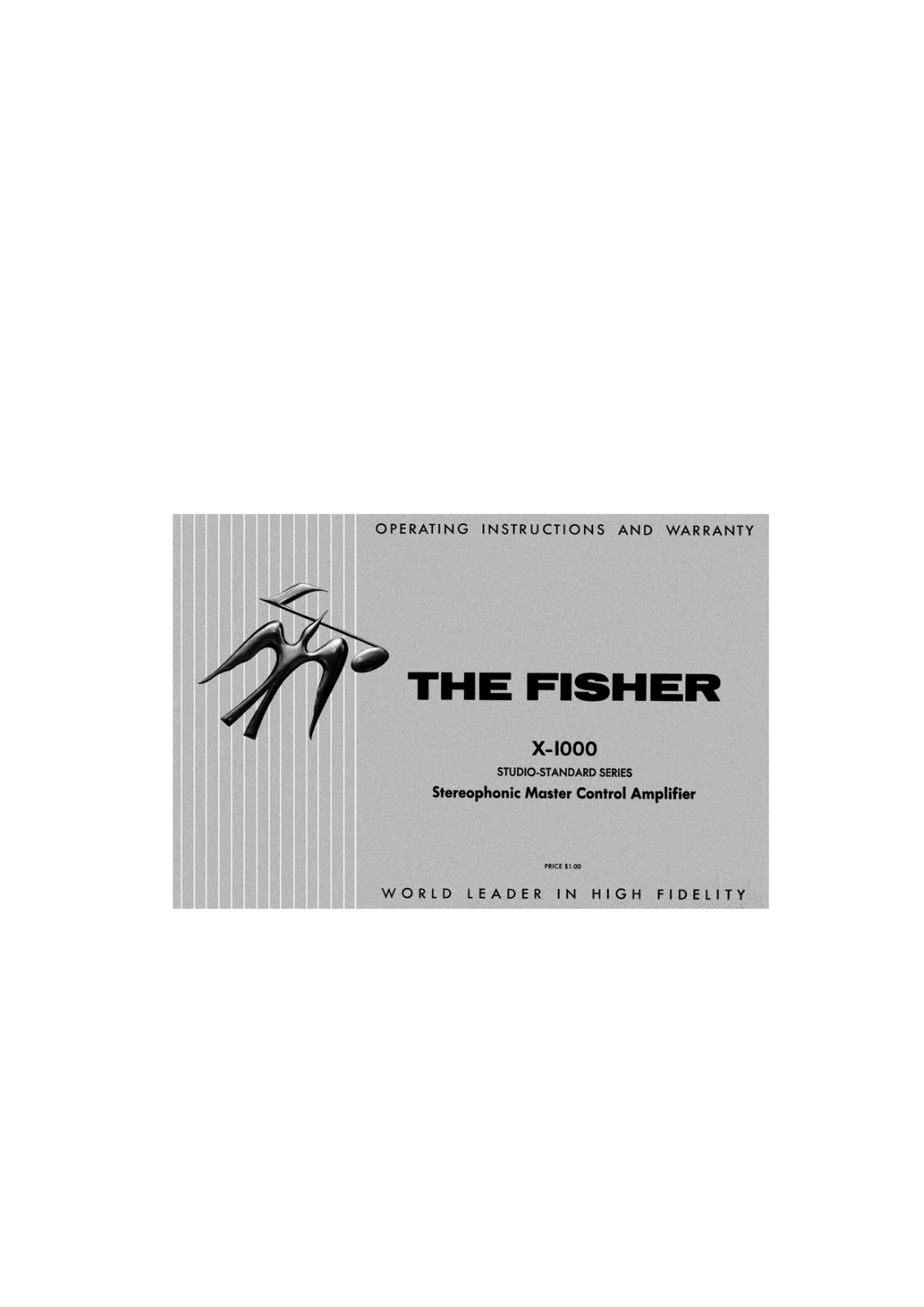 Fisher X-1000 Owners manual