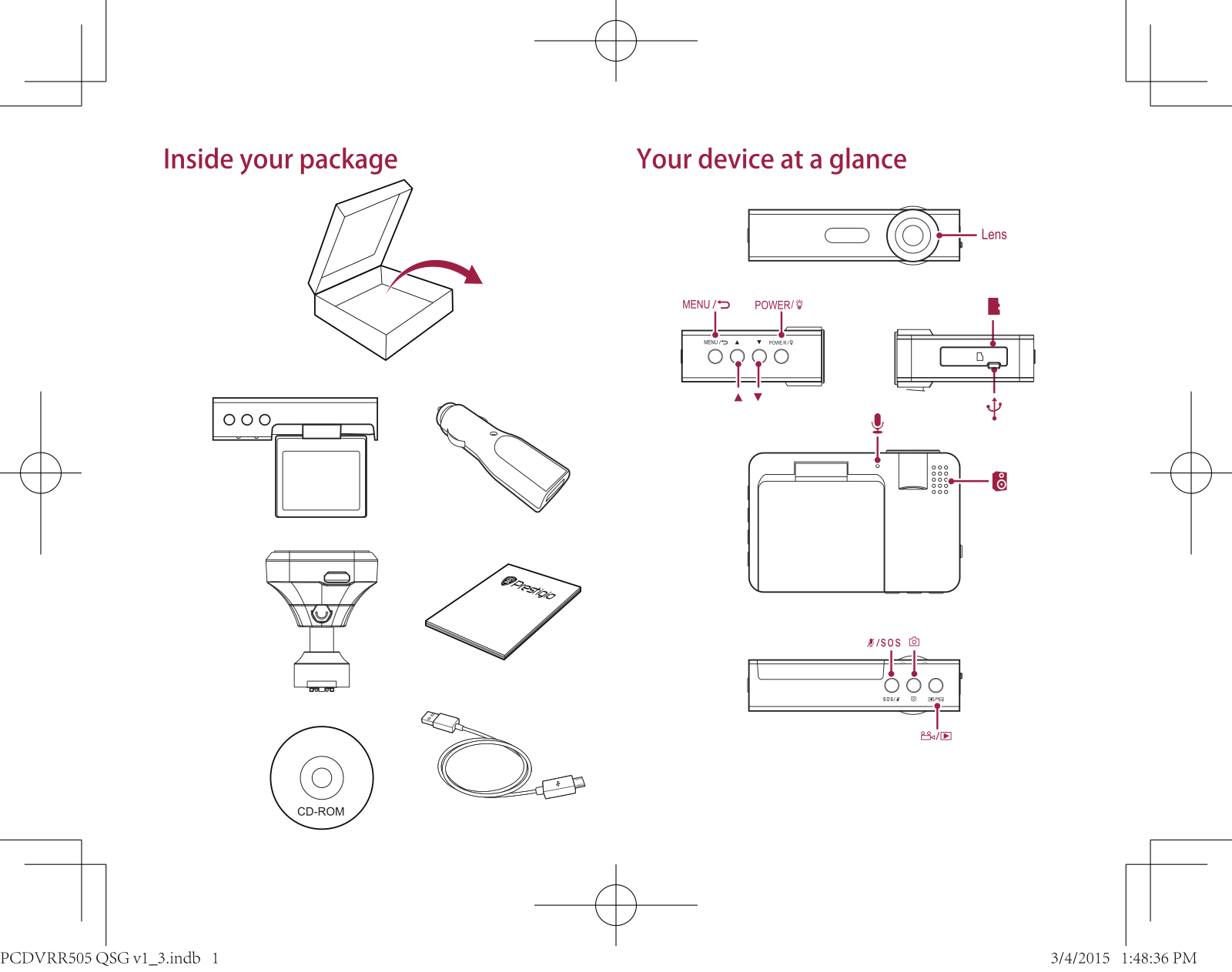 Prestigio PCD-VRR506 GPS Quick Start Guide