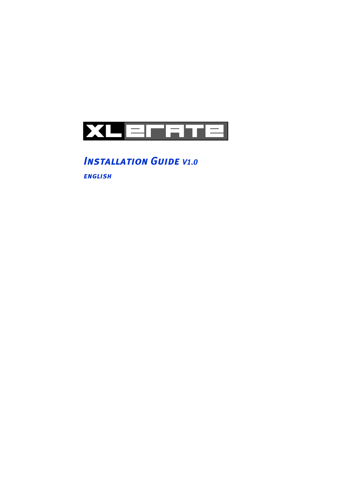 TerraTec XLerate Installation Manual