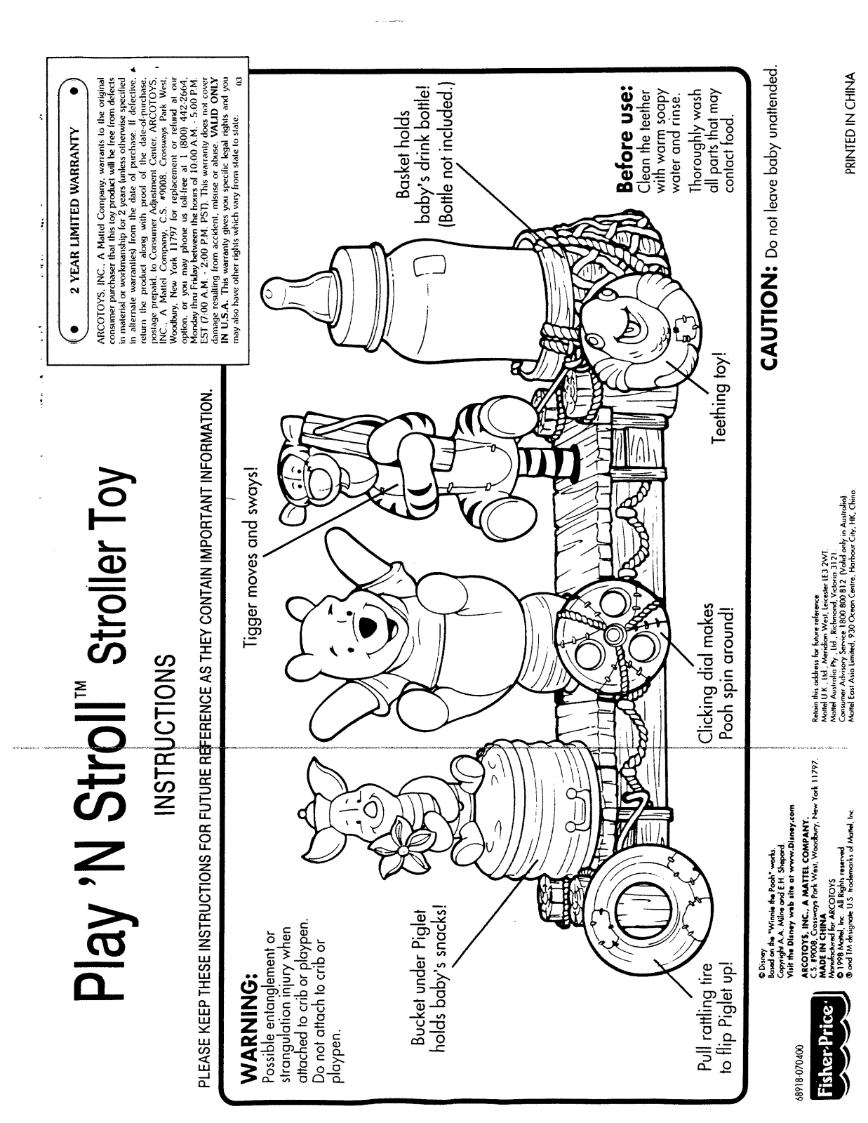 Fisher-Price 68918 Instruction Sheet