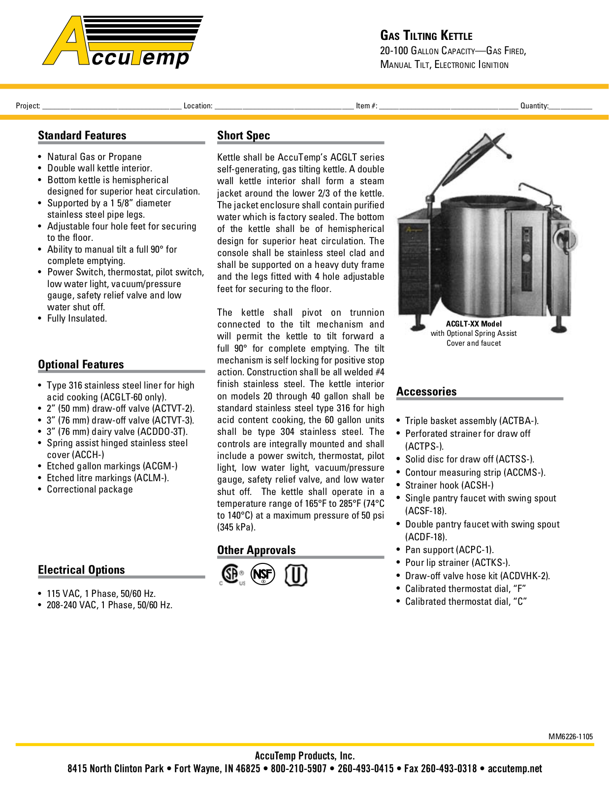 AccuTemp ACGLT-20 User Manual