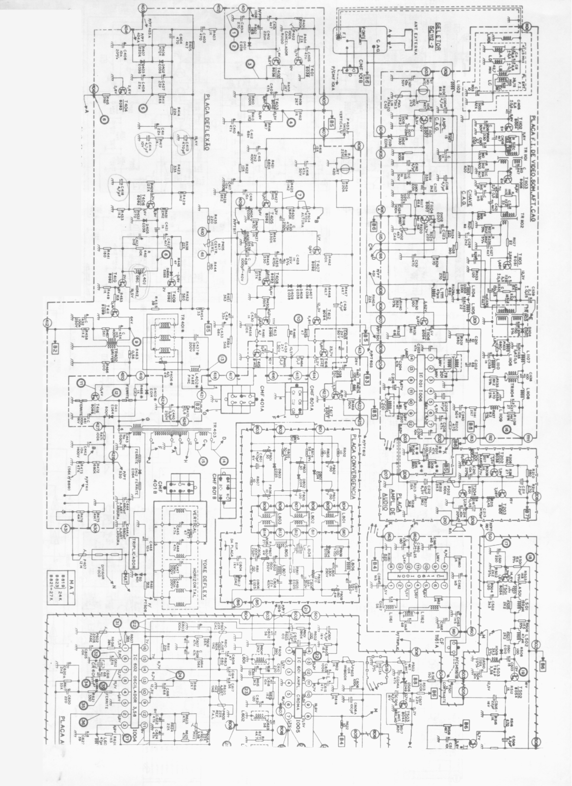 Philco Chassis 384-tv Schematic