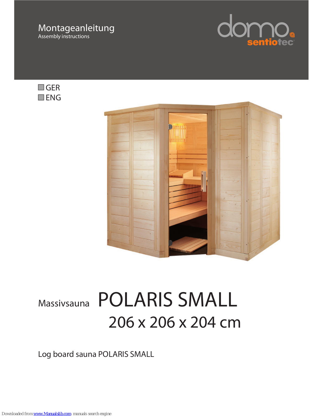 Domo POLARIS SMALL Assembly Instructions Manual