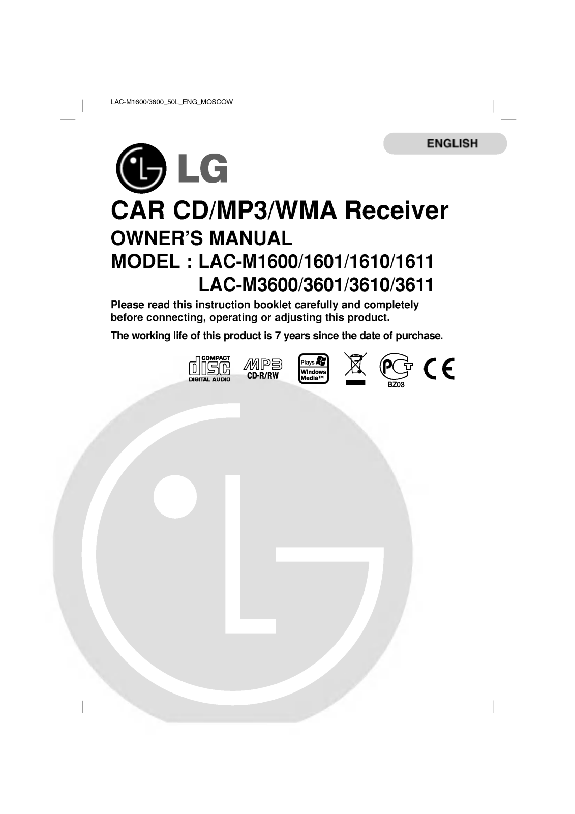 LG LAC-M3611 User guide