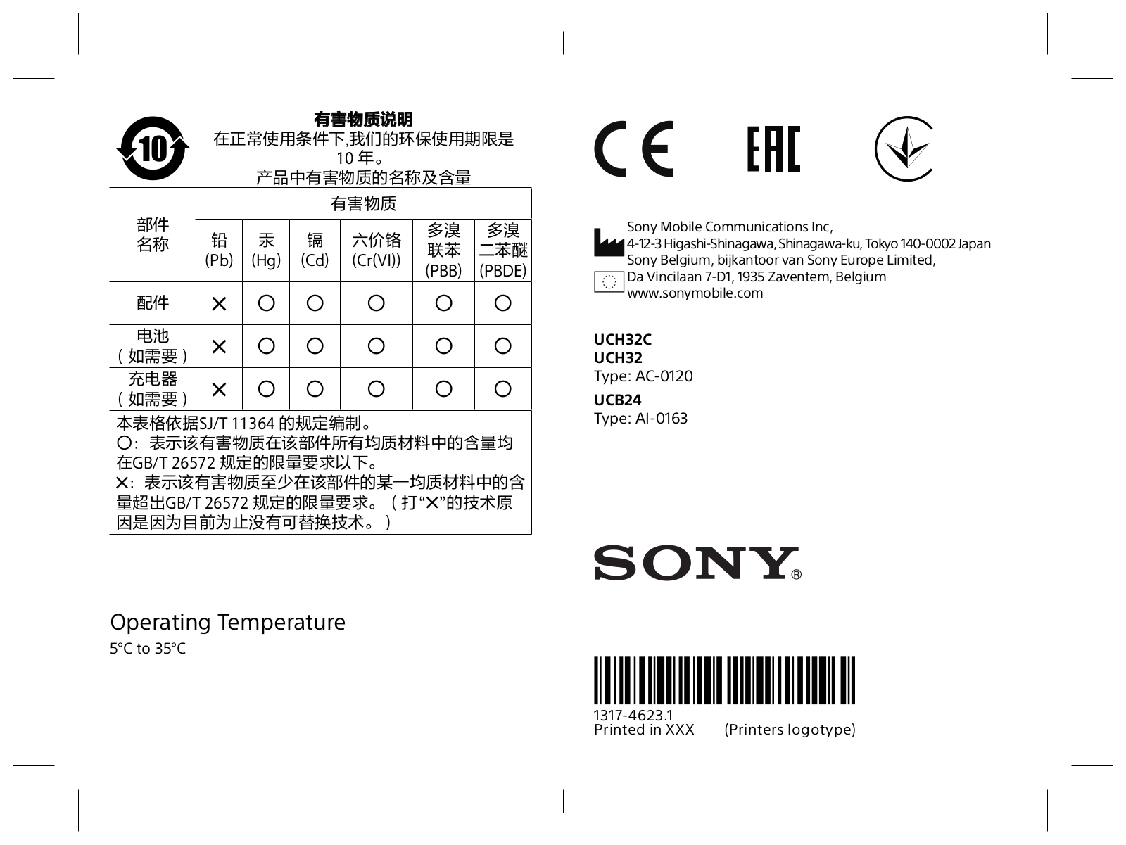 Sony 76486P Users Guide