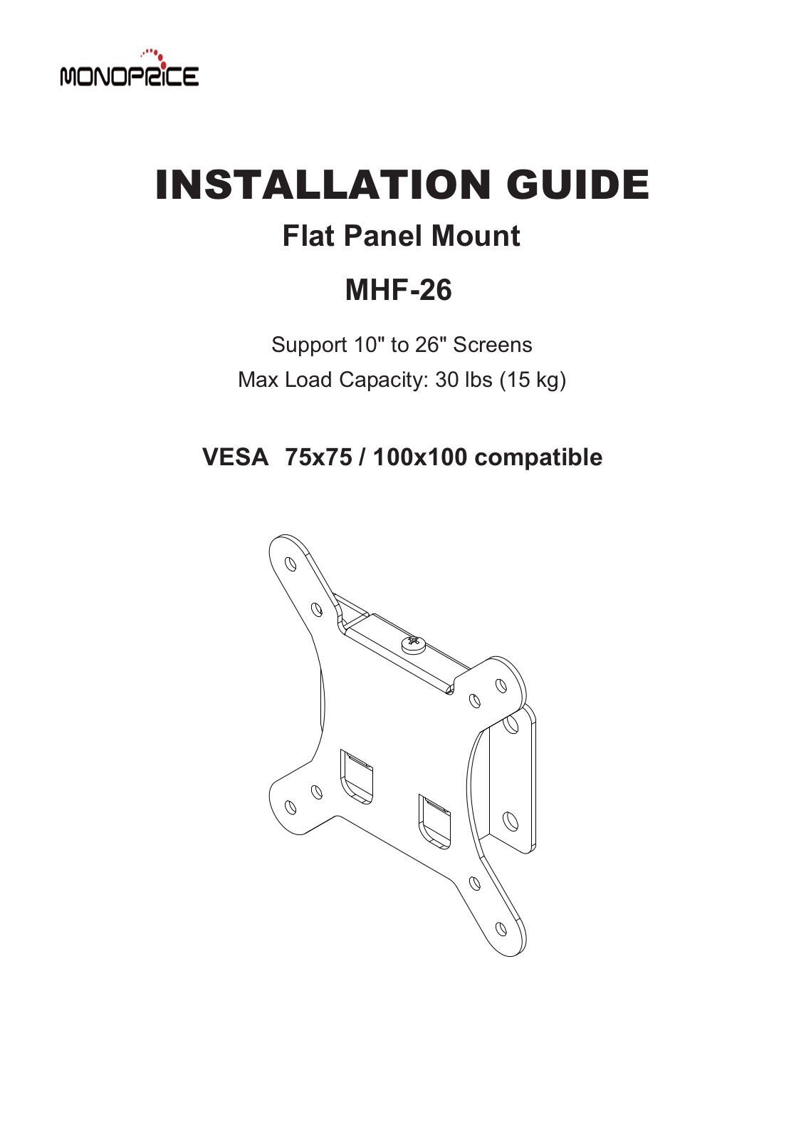 Monoprice MHF-26 User Manual