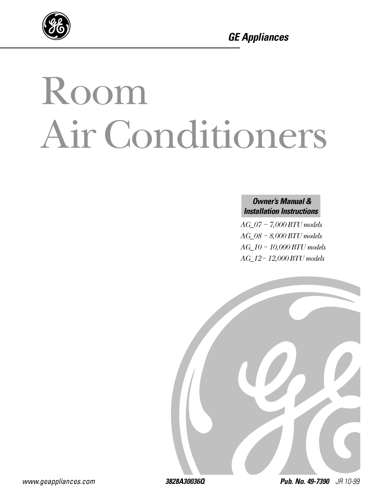 LG AGV07LA, AGN12ACG1, AGV12DCG1, AGP08FA User Manual