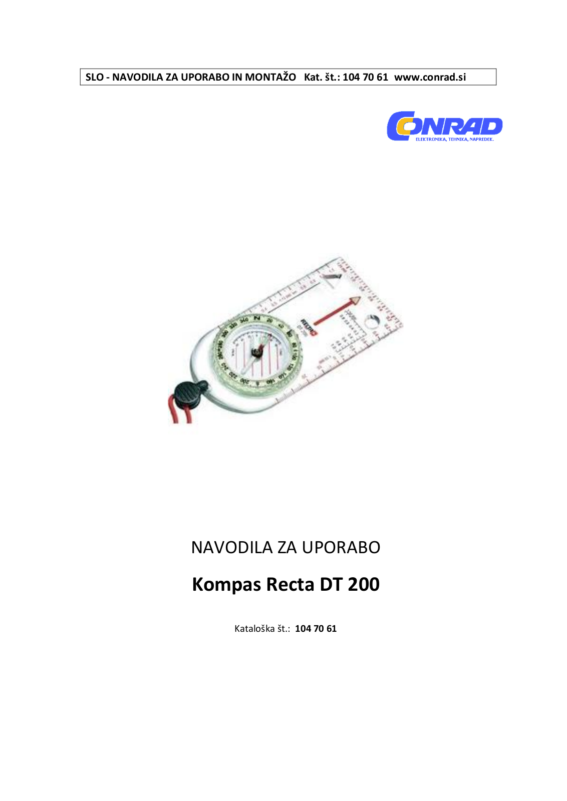 Recta DT 200 User guide