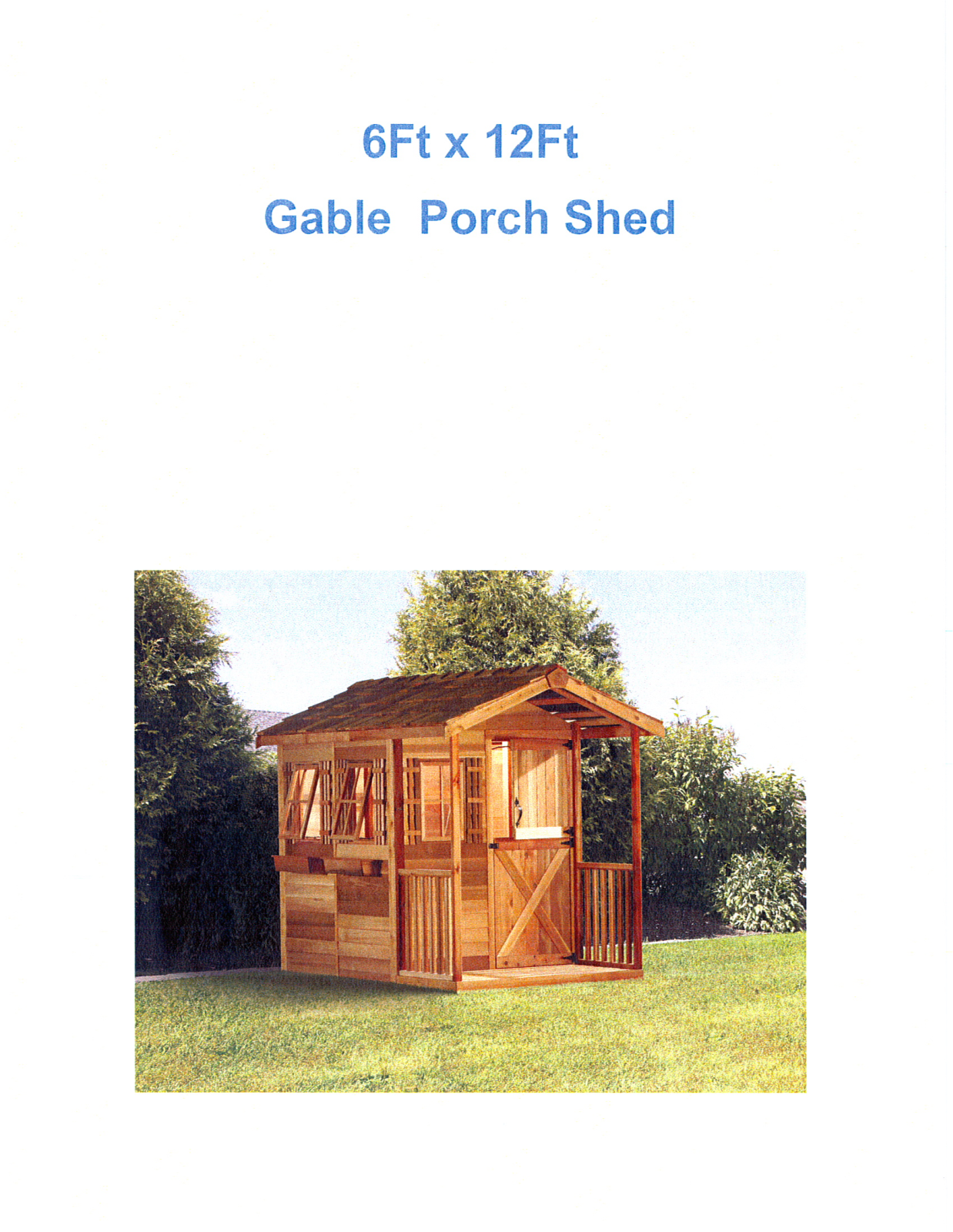 Cedarshed W001653008 Specifications - ManualMachine.com