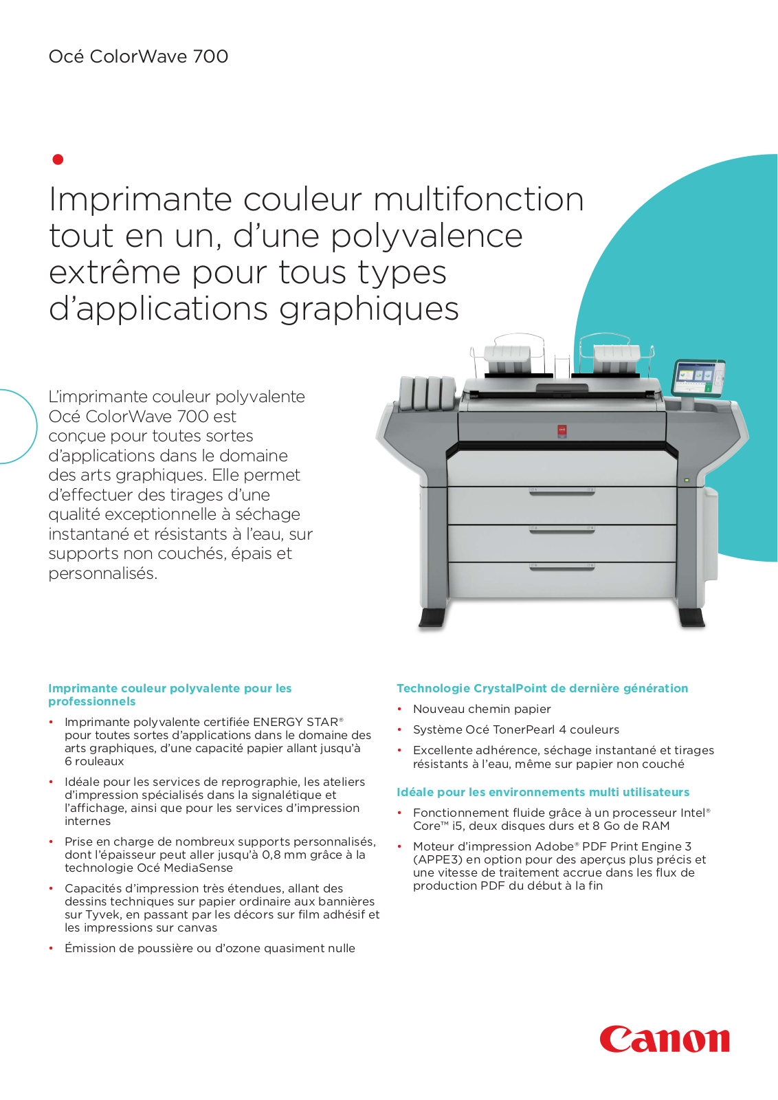 CANON COLORWAVE 700 User Manual