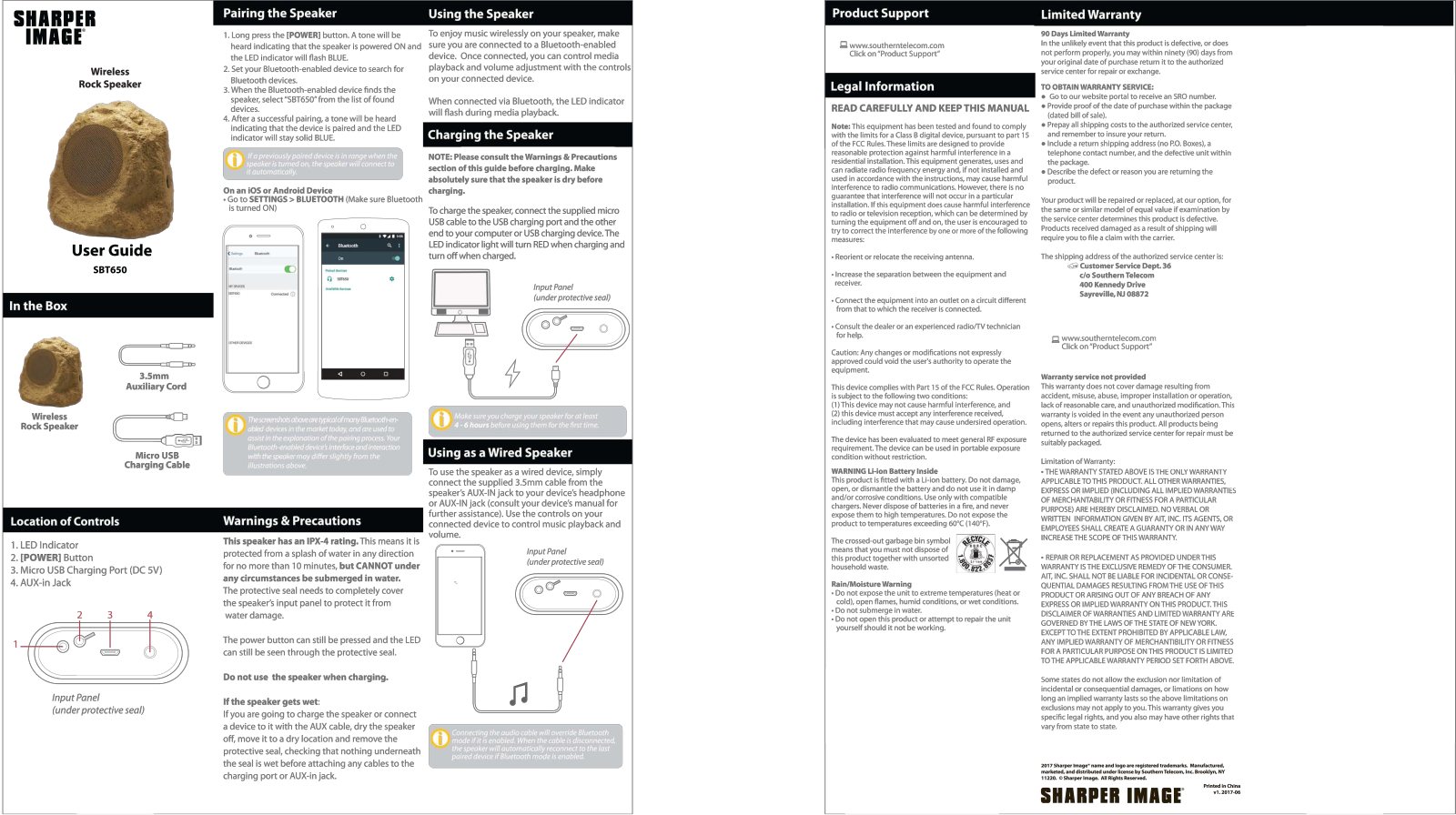 Sharper image SBT650 User Manual