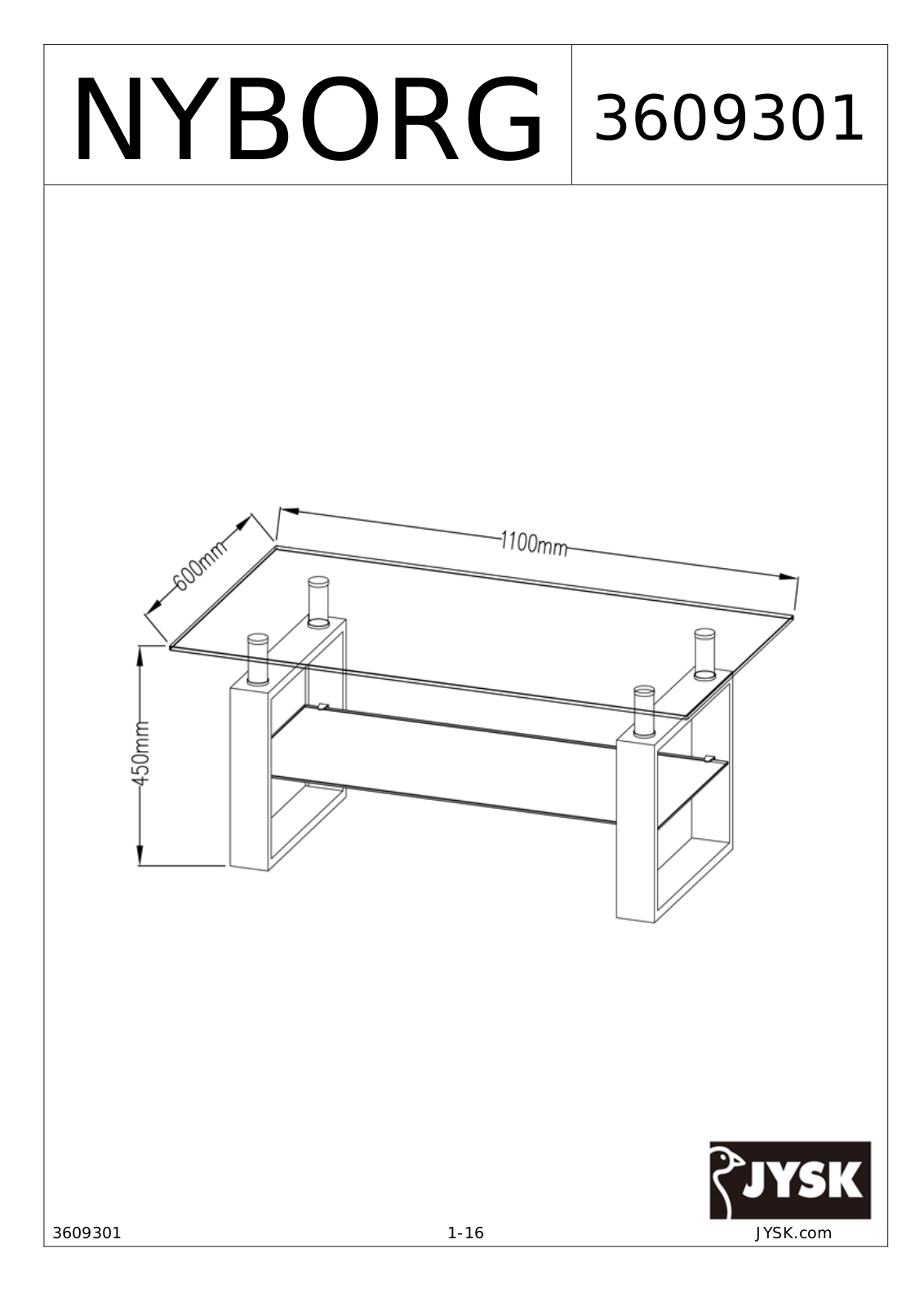 JYSK Nyborg User Manual