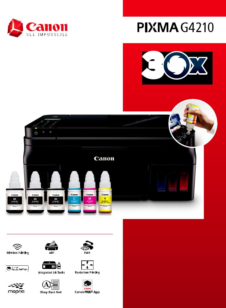 Canon PIXMA G4210 Printer Specifications
