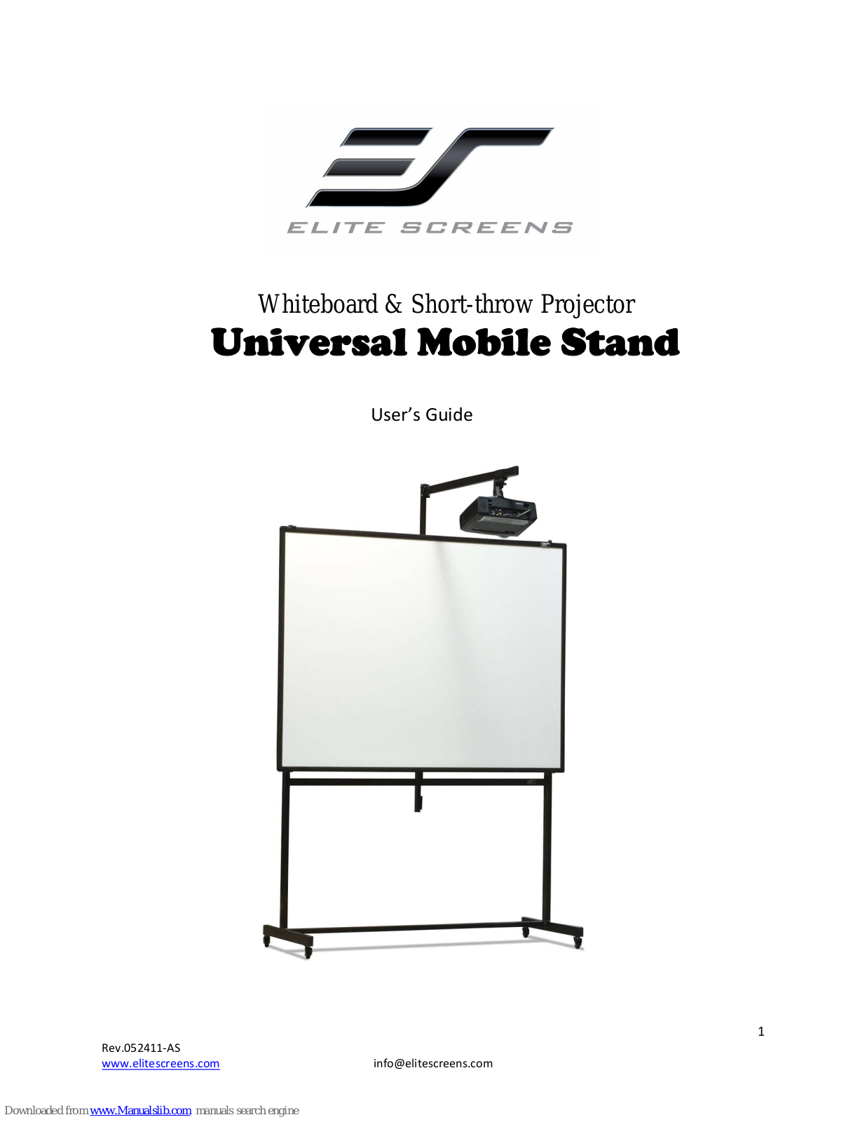 Elite Screens Universal Mobile Stand User Manual