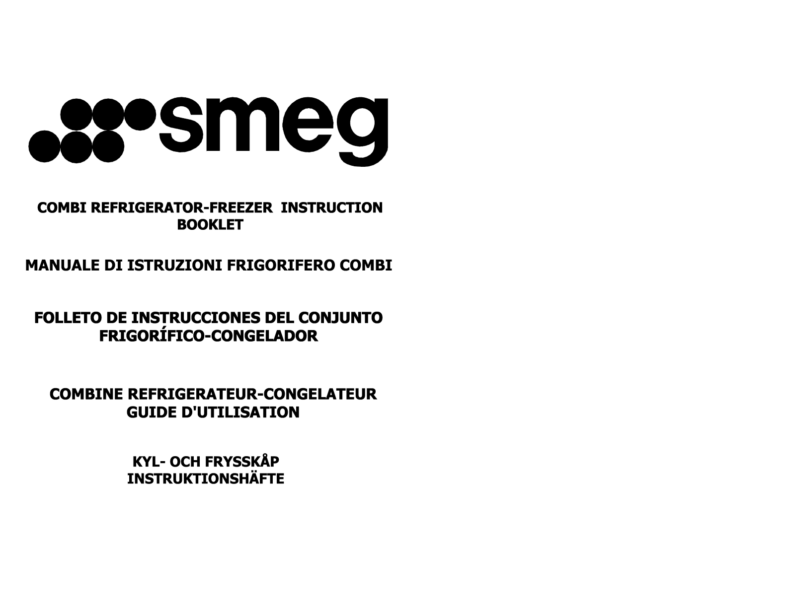 SMEG FC370A User Manual