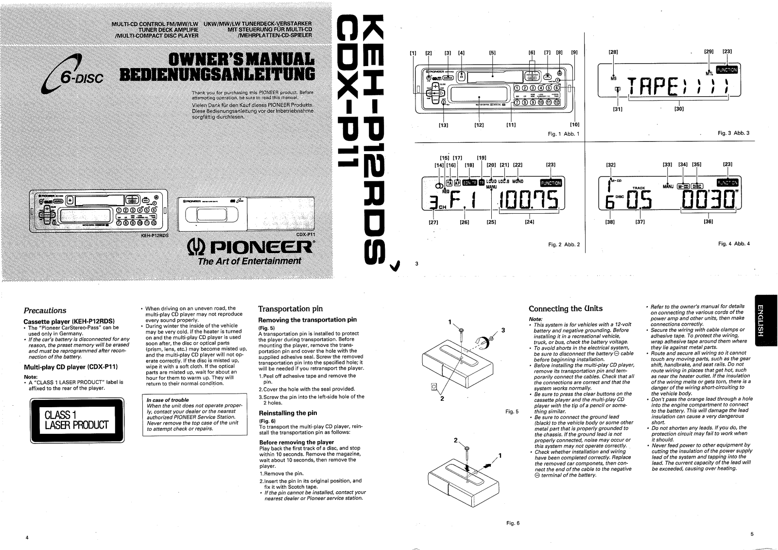 Pioneer KEH-P12RDS User Manual