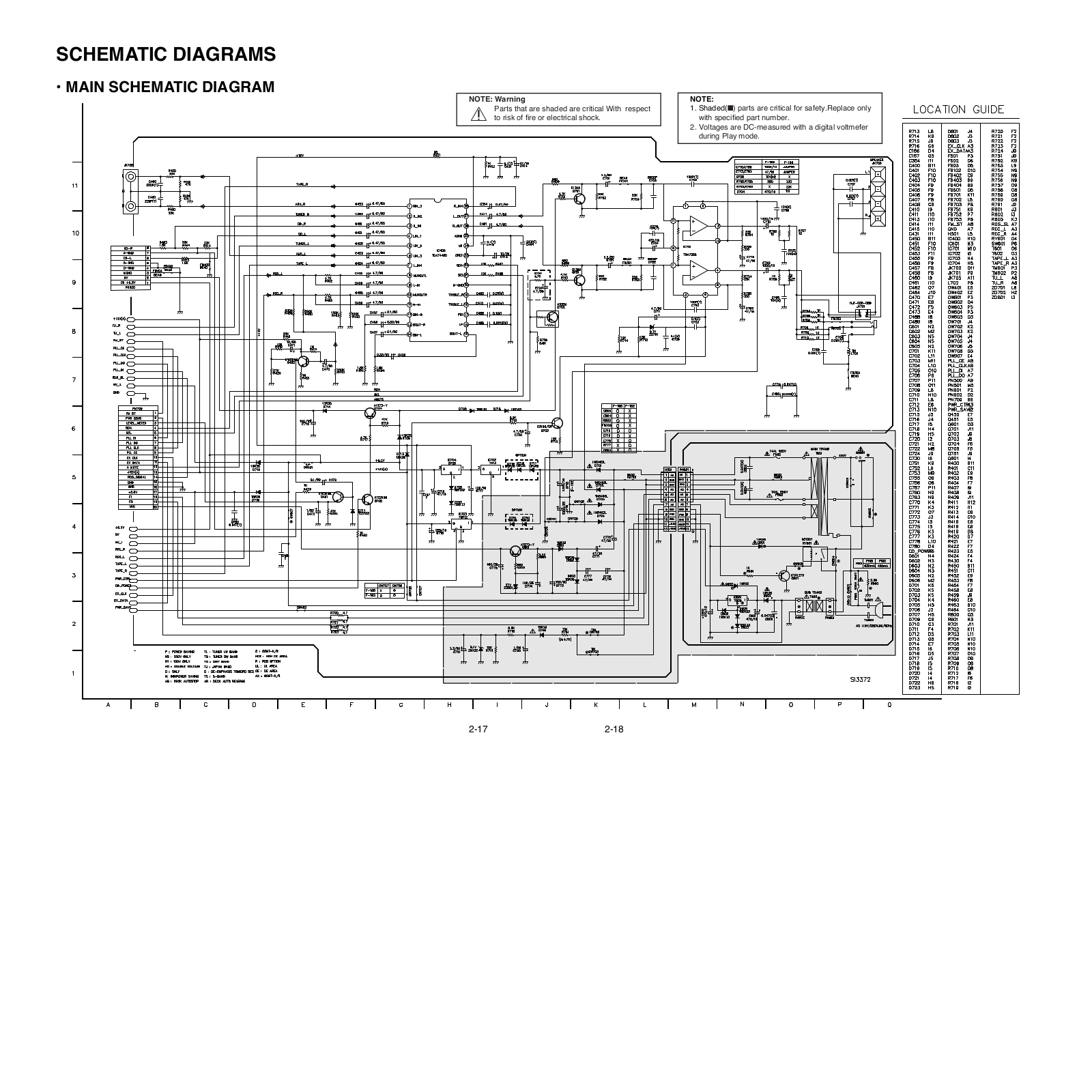 Goldstar FFH-295AX, FFH-1920 Service Manual SCHEMATIC