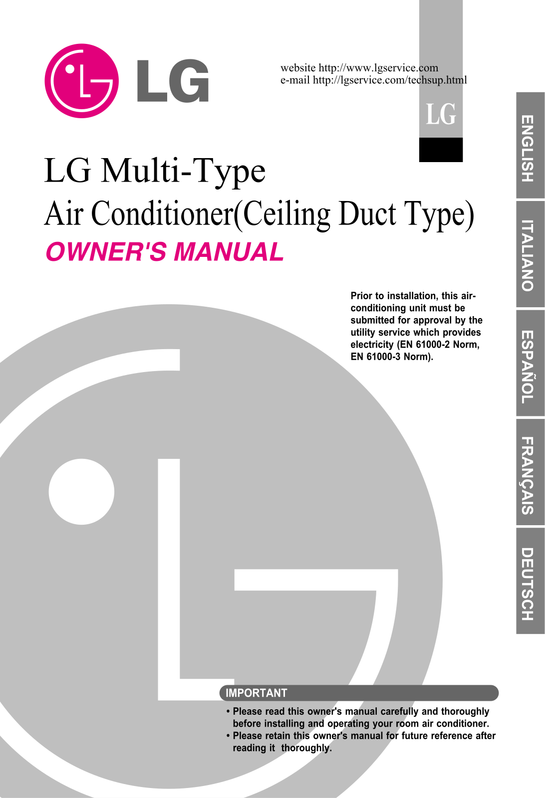 LG LMNC126BTG0 Owner’s Manual