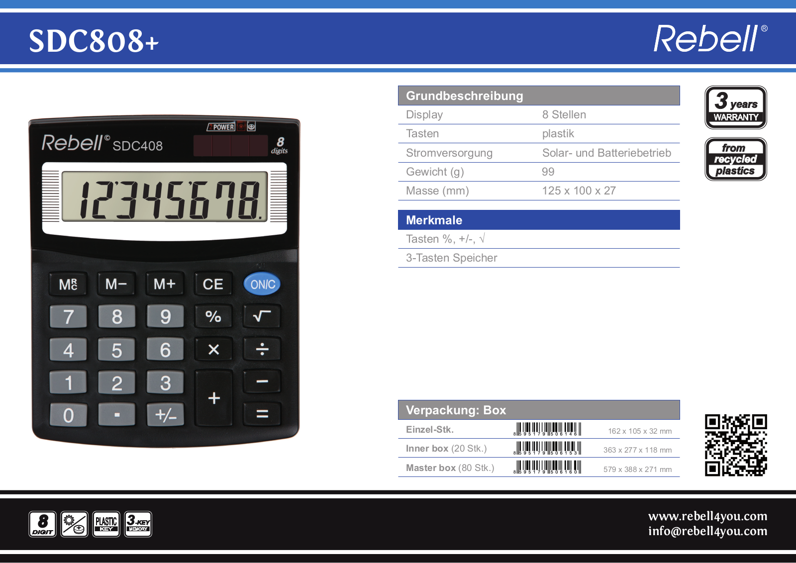 Rebell SDC 408 User Manual