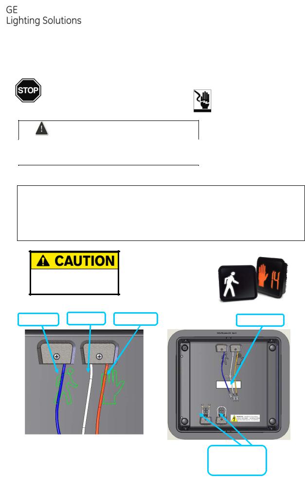 GE Pedestrian Signals Installation Guide