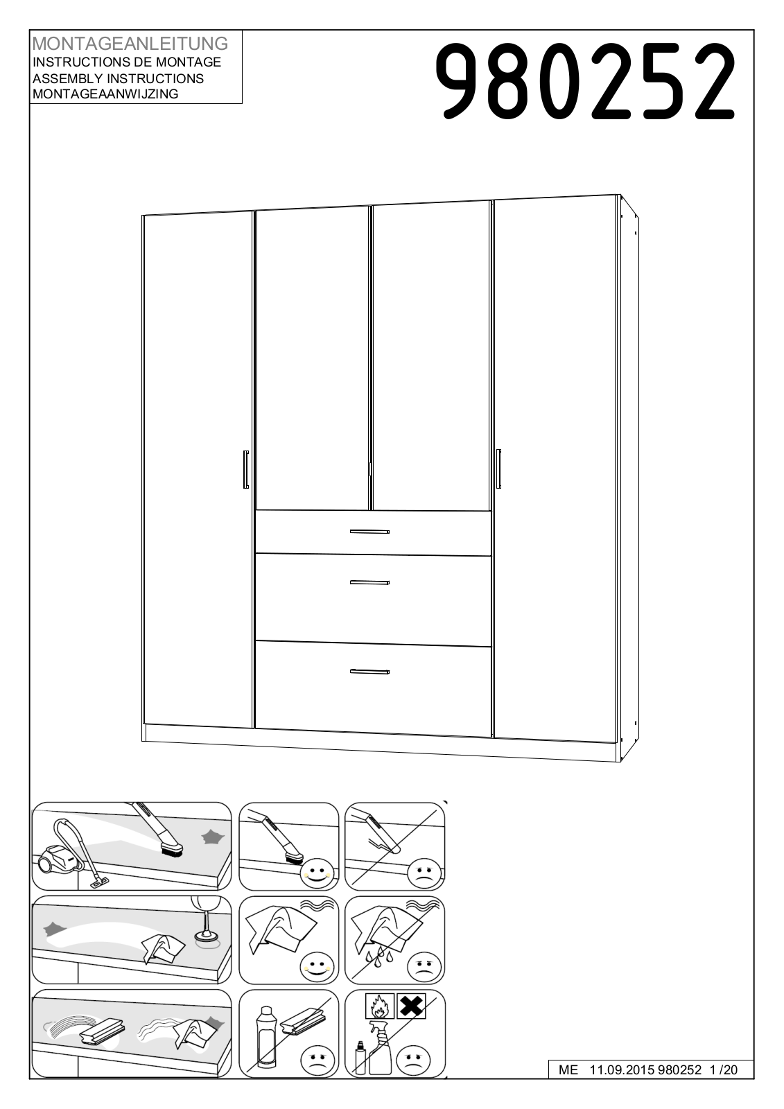 Wimex 980252 Assembly instructions