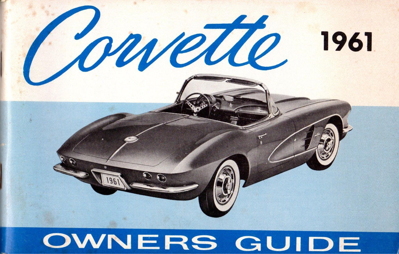 Chevrolet Corvette 1961 Operating Instructions