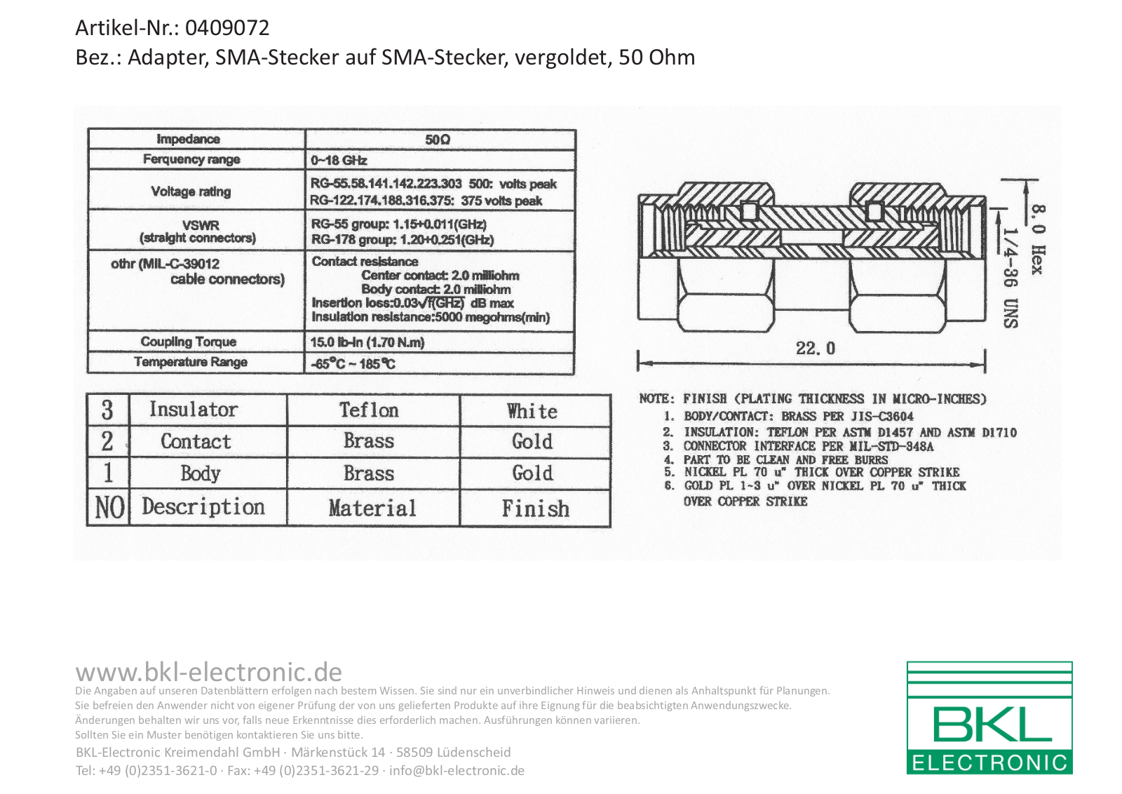 BKL BKL 0409072 Datasheet - ManualMachine.com