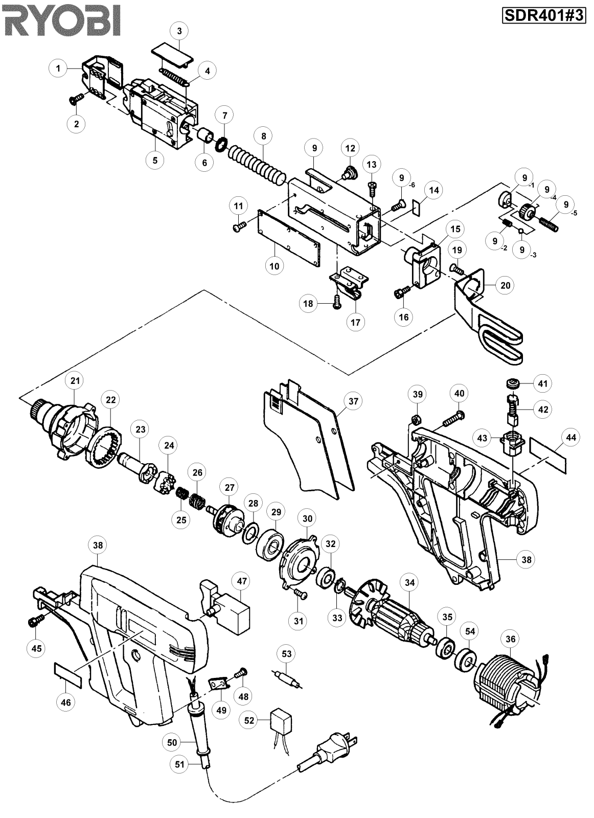 Ryobi SDR401-3 User Manual