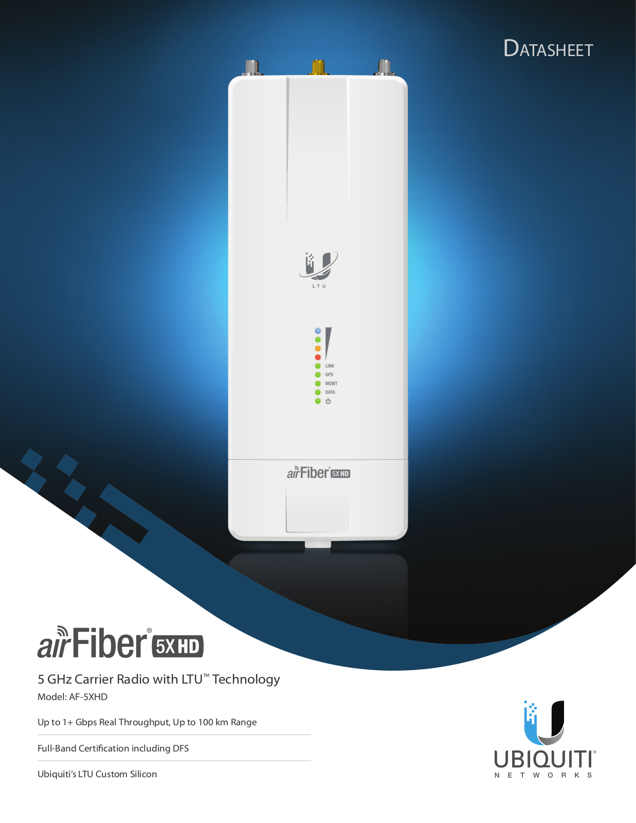 Ubiquiti AF‑5XHD Data sheet