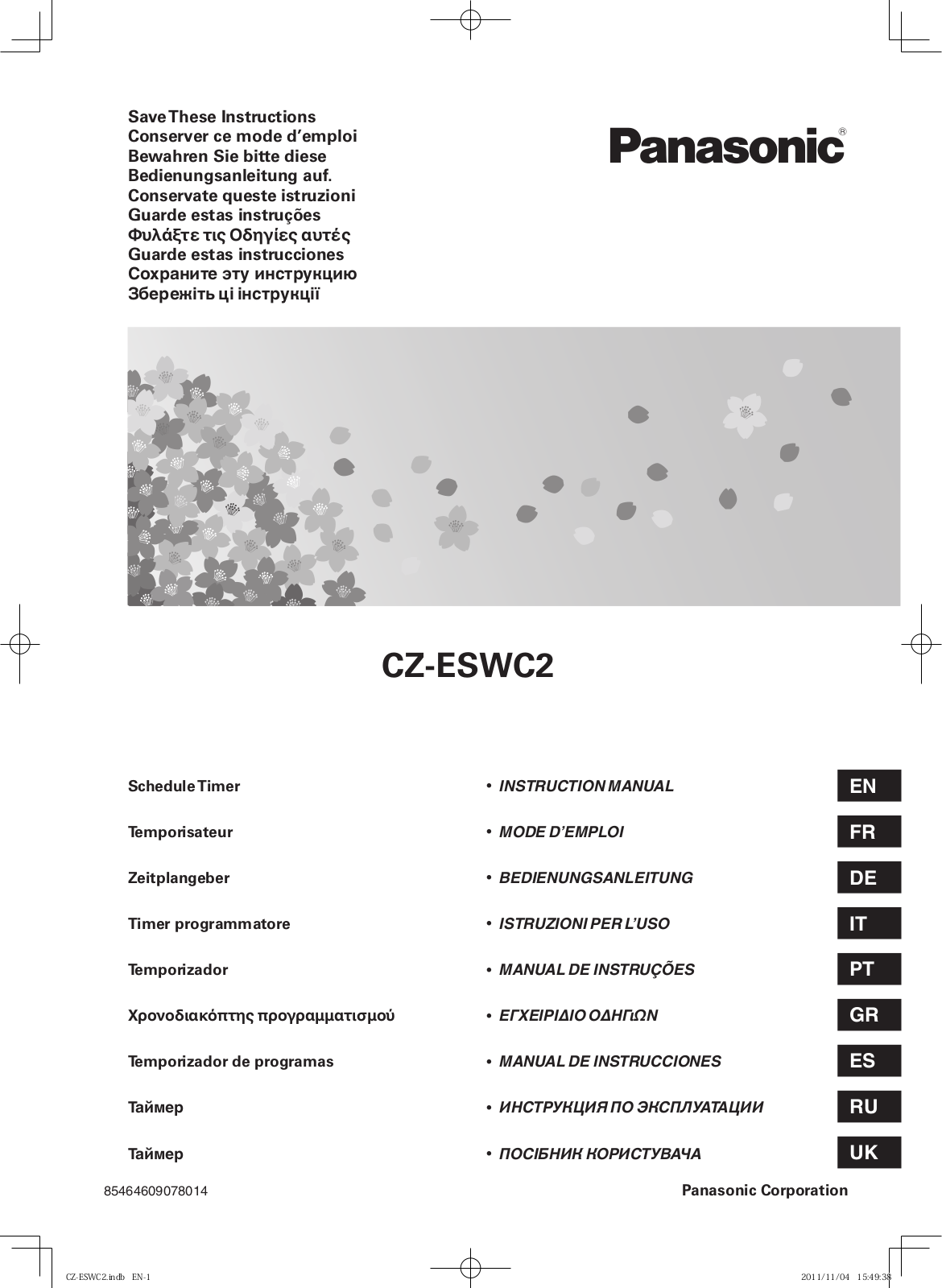 PANASONIC CZESWC2 User Manual