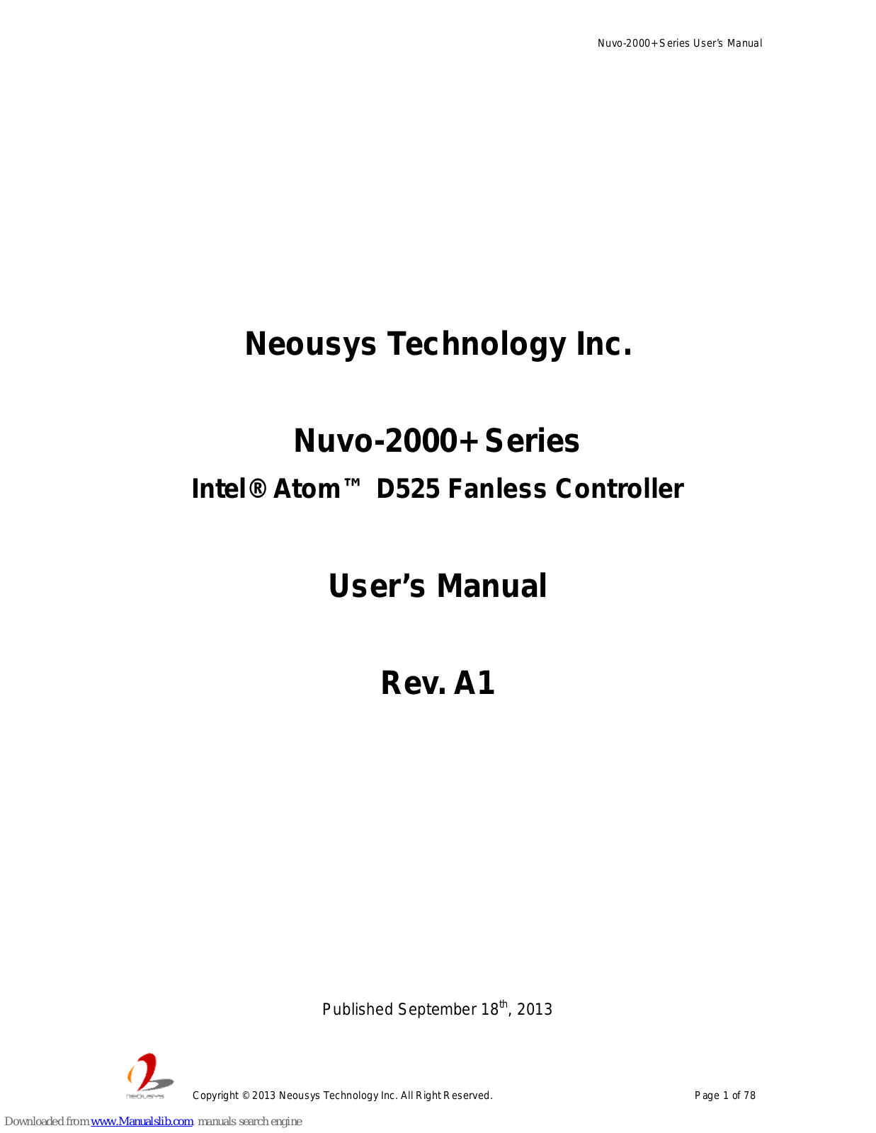 Neousys Technology Nuvo-2021+, Nuvo-2030+ User Manual - ManualMachine.com