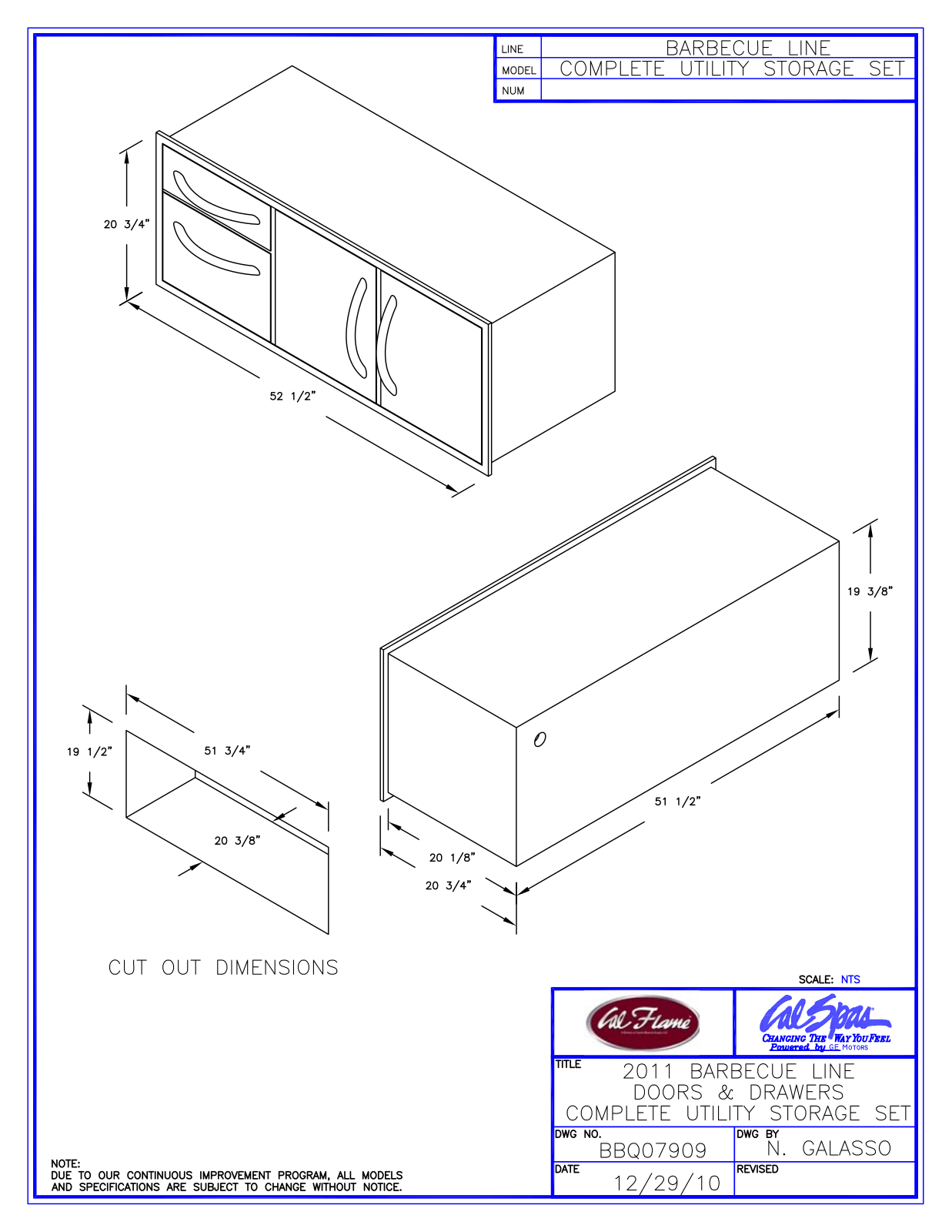 Cal Flame BBQ07909 User Manual