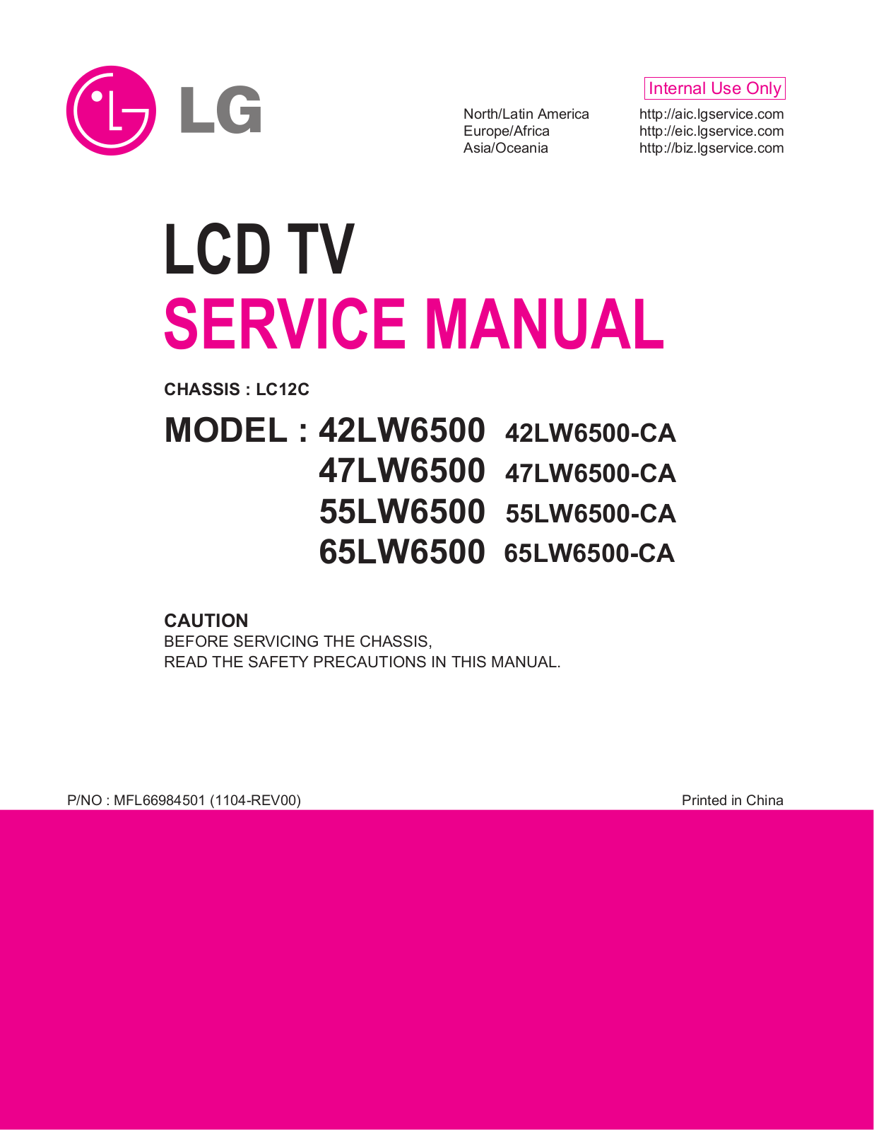 LG 42LW6500-CA Schematic