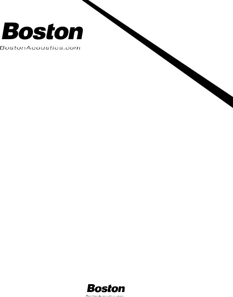 Boston Acoustics GS1500, GS1200, GS1000 Guide
