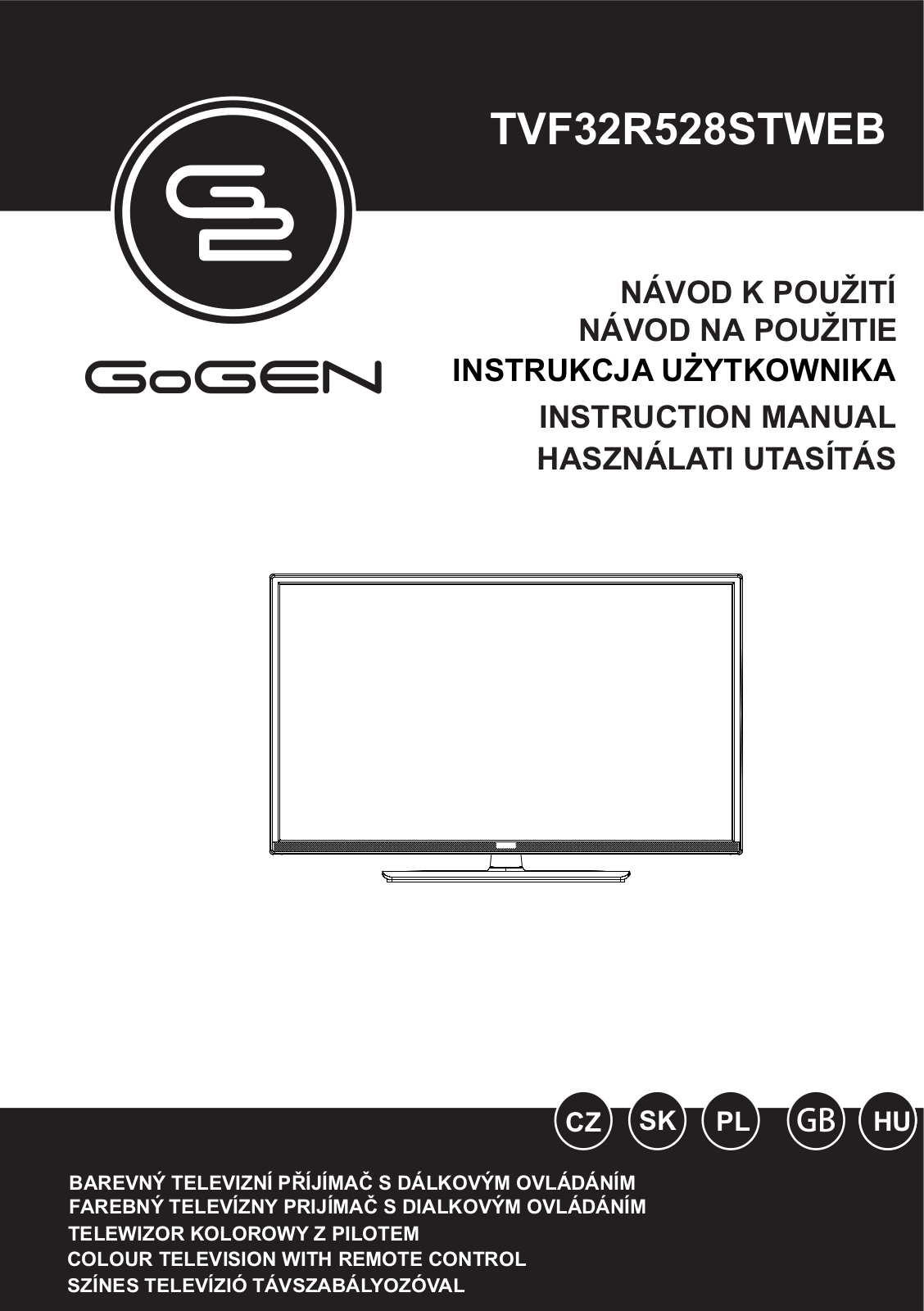 Gogen TVF 32R528 STWEB Operating Instructions