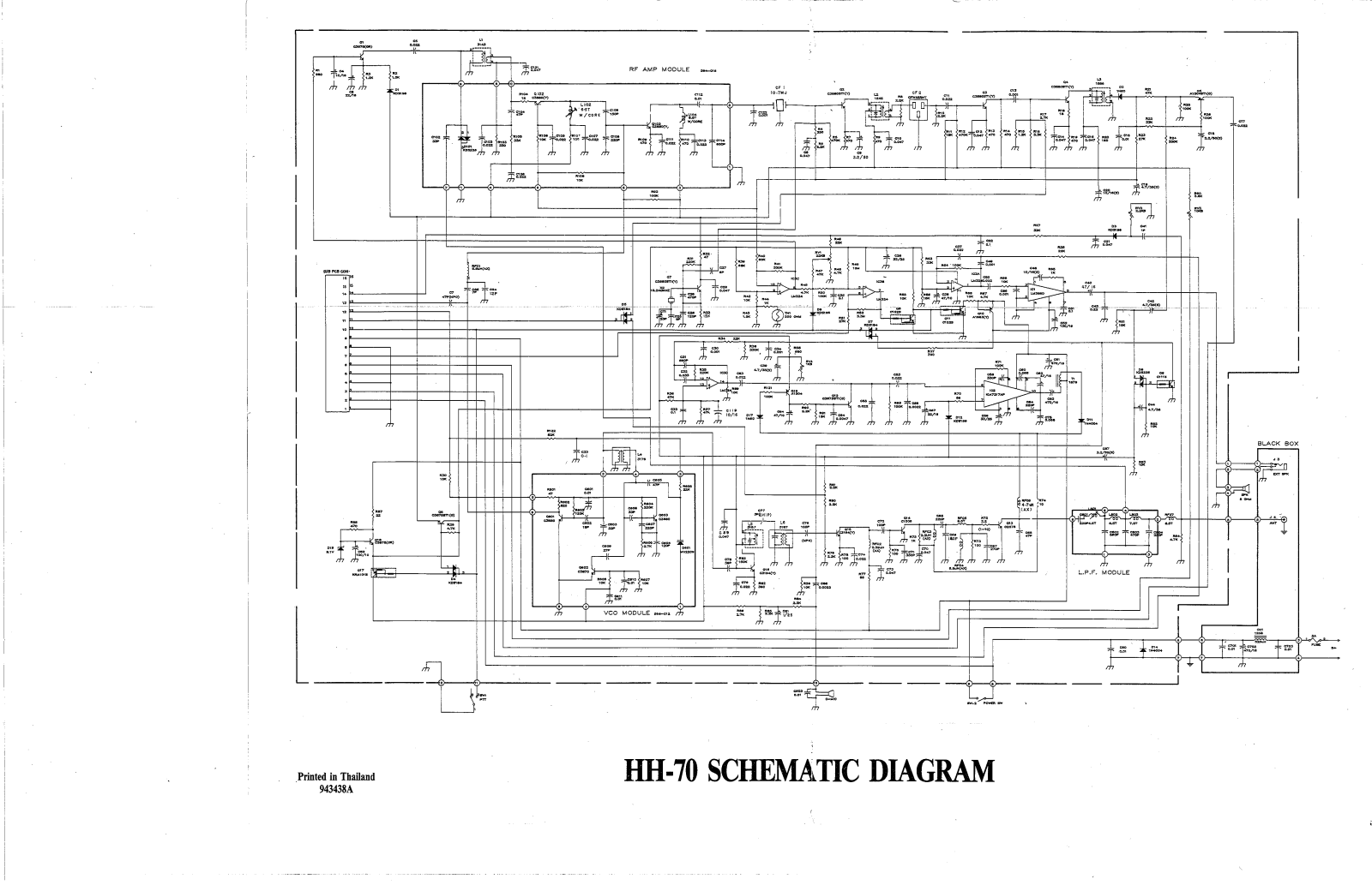 Cobra hh70 Schematic