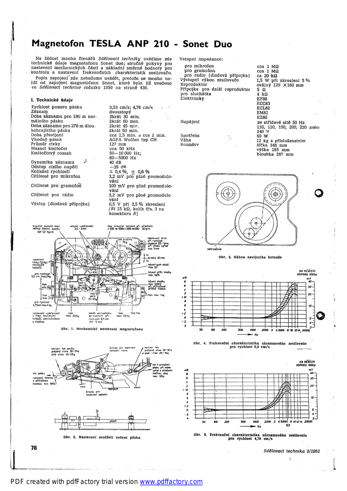 Tesla Sonet Duo Service manual