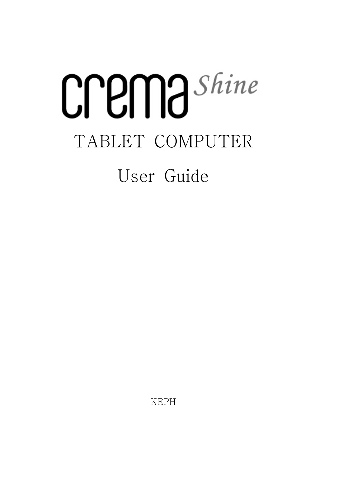 Korea Electronic Publishing Hub CREMA0610L User Manual