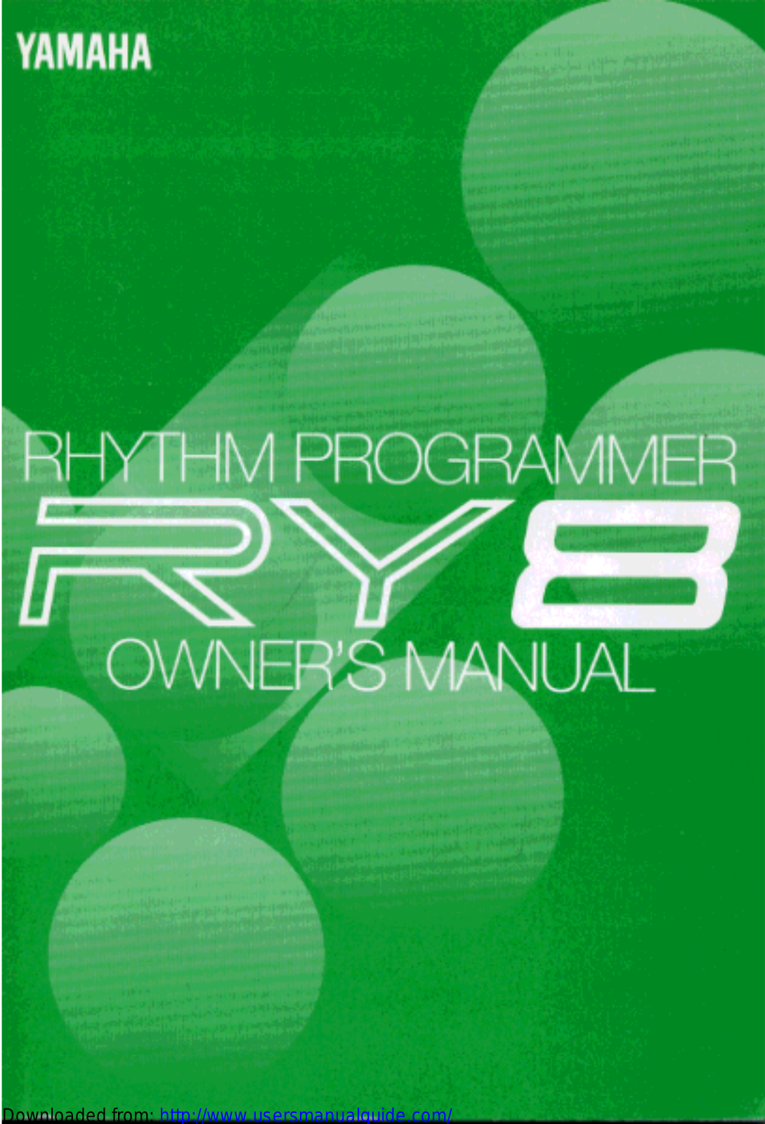 Yamaha Audio RY8 User Manual