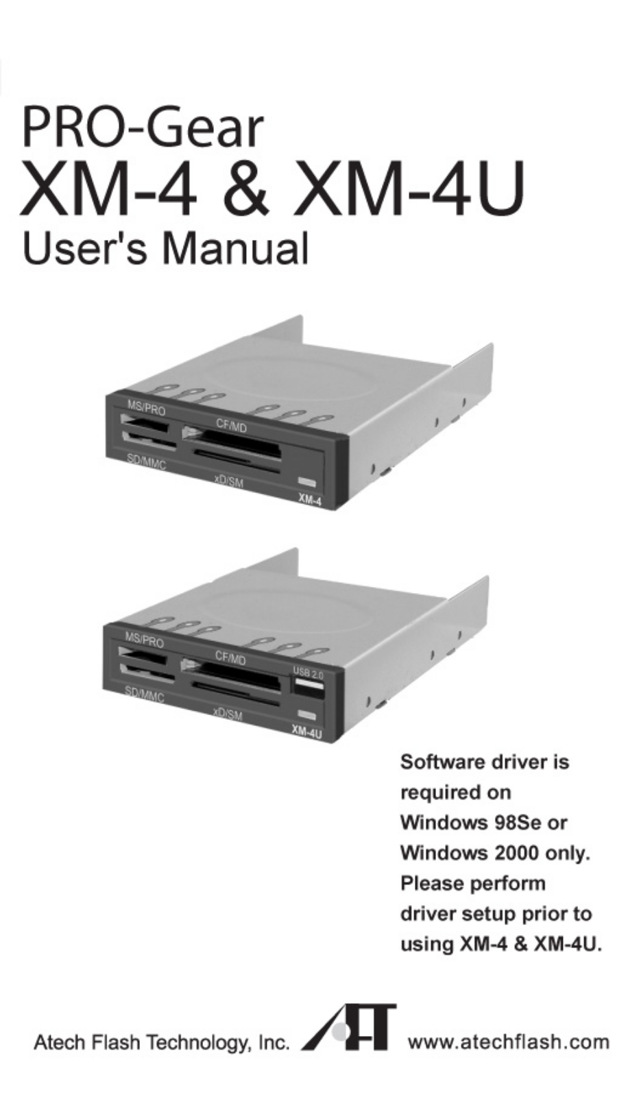 Atech Flash Technology PRO-GEAR XM-4U, PRO-GEAR XM-4 User Manual