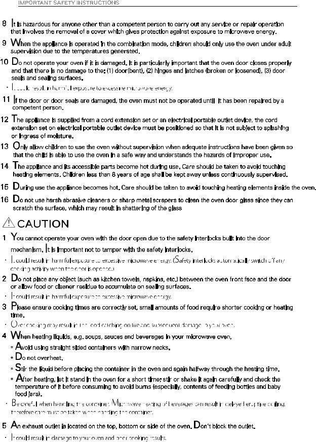 LG MH6565CPT, MH6565CPST, MH6565CPS User Manual