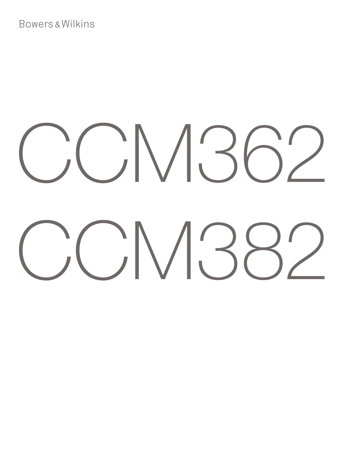 Bowers & Wilkins CCM 362 User Manual