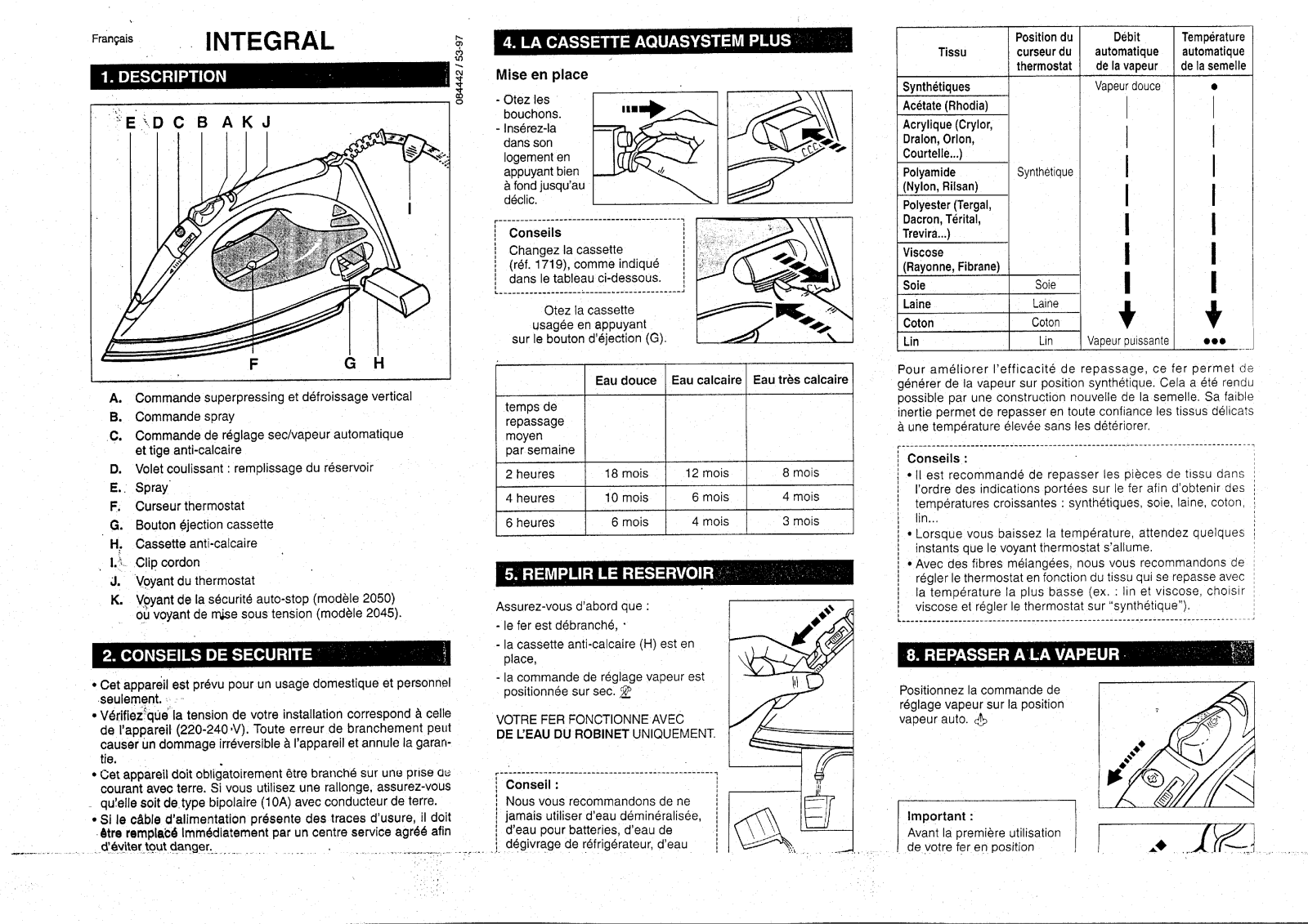 CALOR REPASSAGE FERS INTEGRAL User Manual