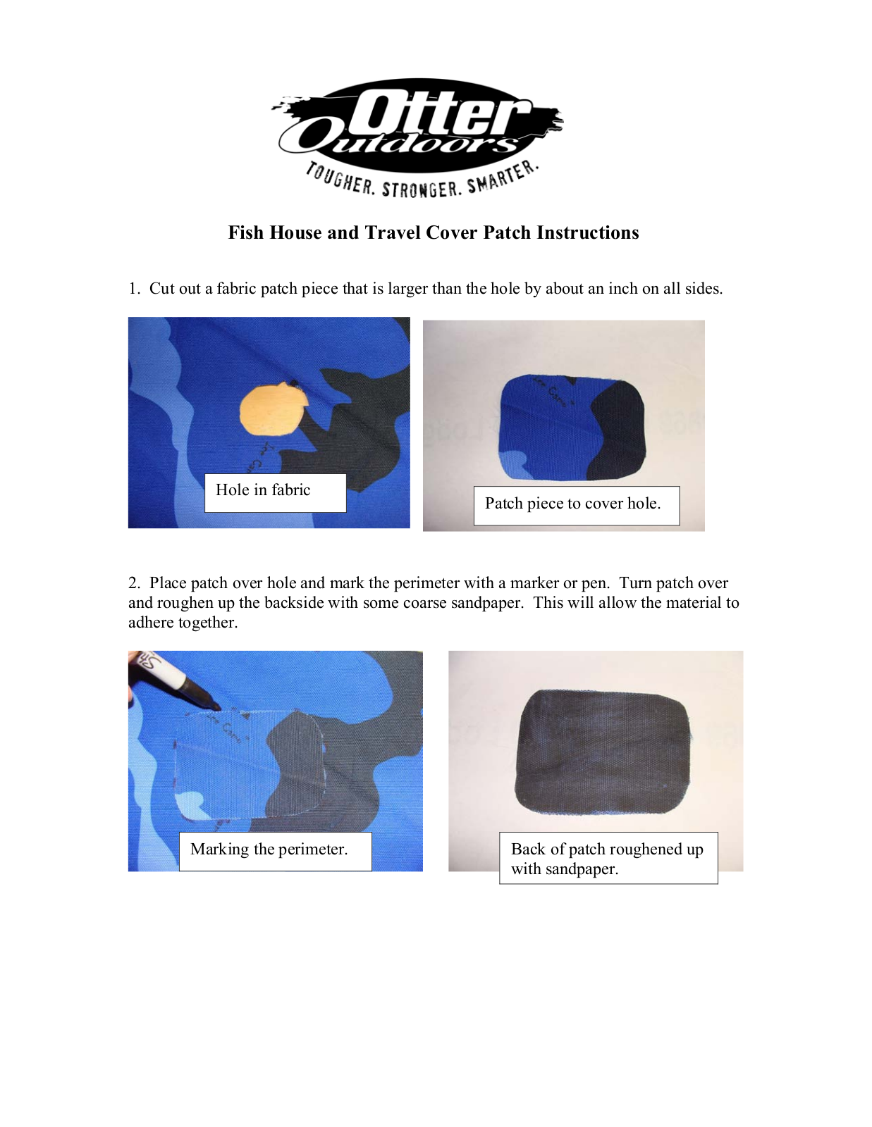 Otter Outdoors Fish House Patch Kit User Manual - ManualMachine.com