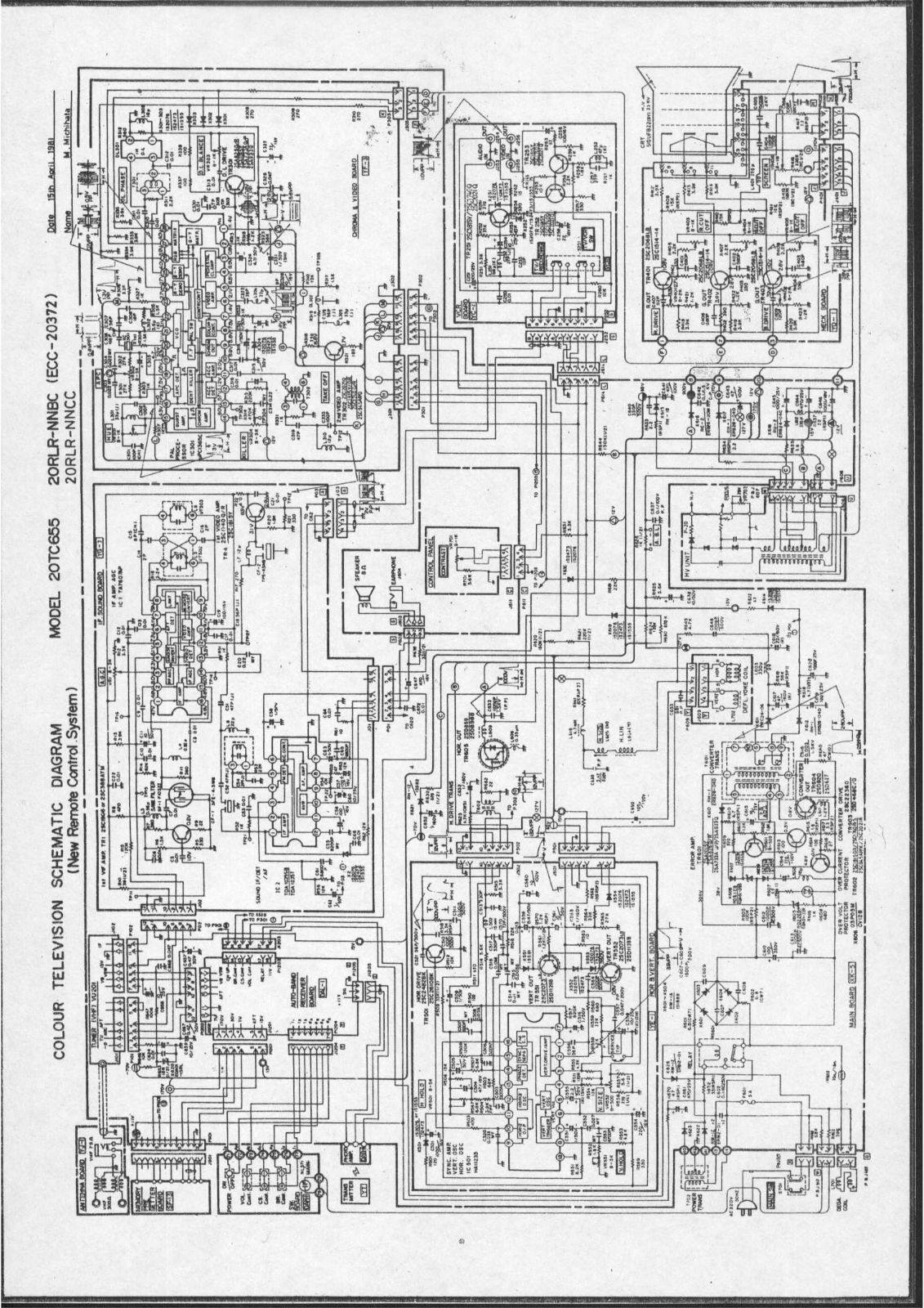 Noblex 20TC655 Schematic